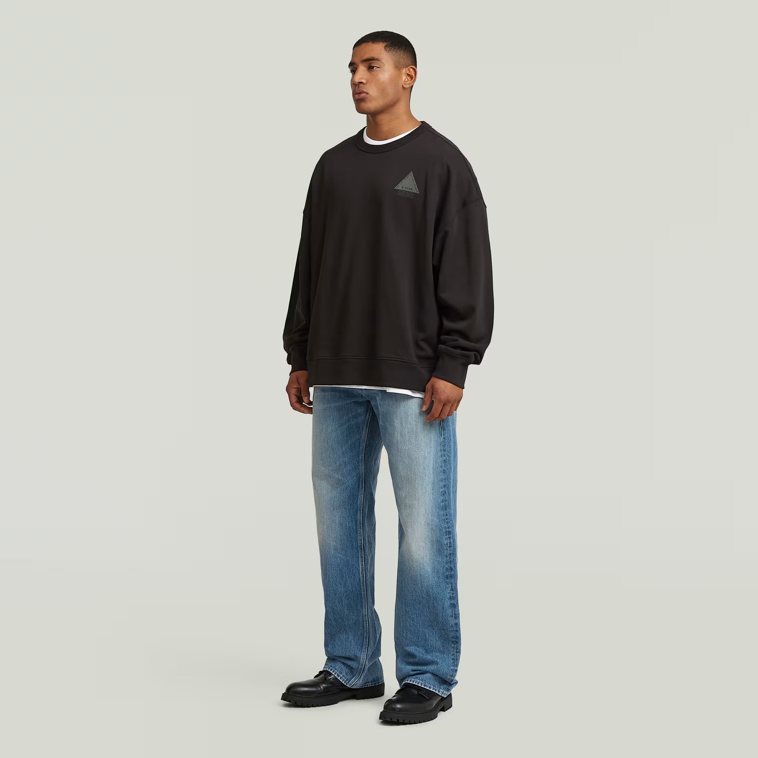 G-Star Raw - Triangle Graphic Sweatshirt - Dark Black