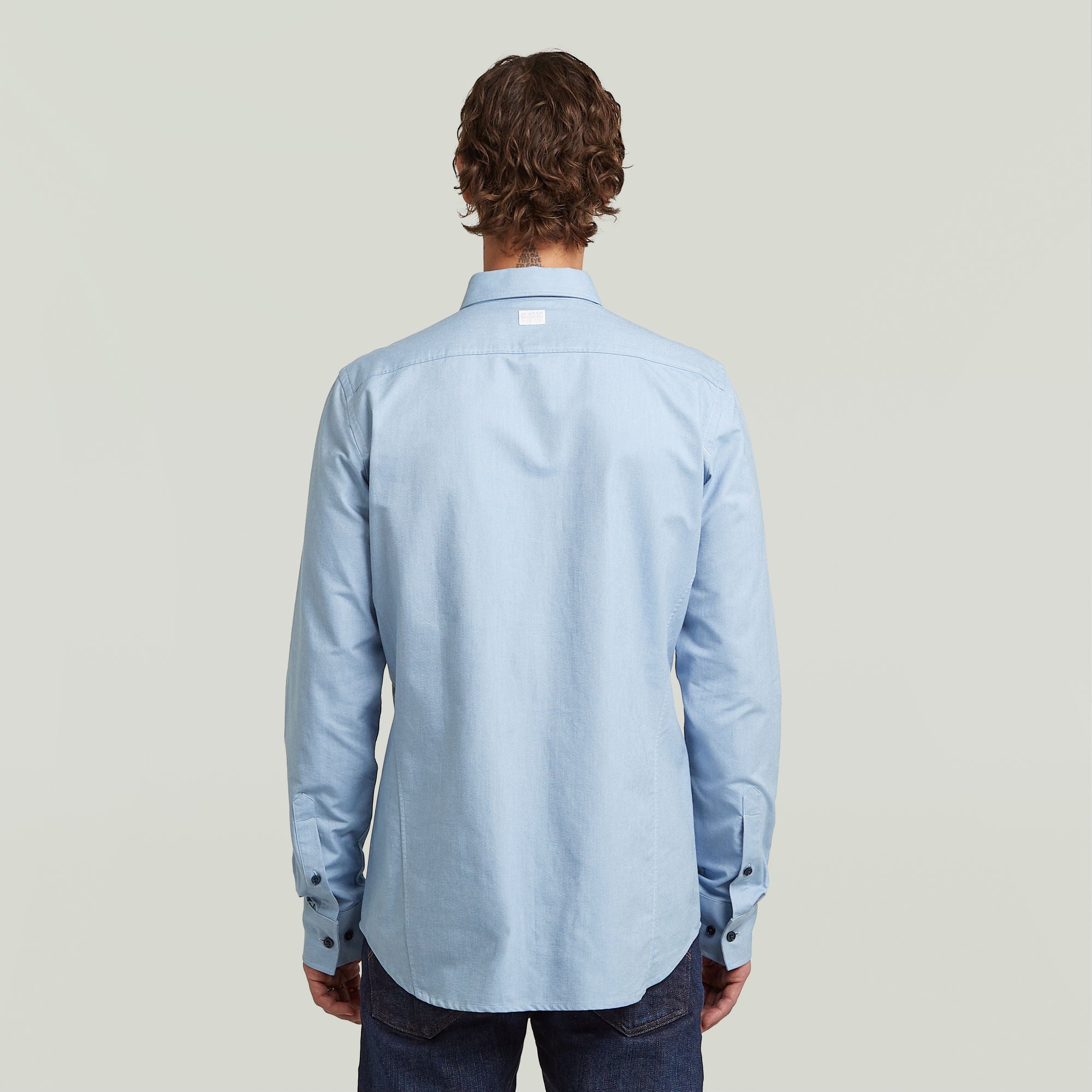 G-Star Raw - Uniform Slim LS Shirt - Deep Wave/White Oxford