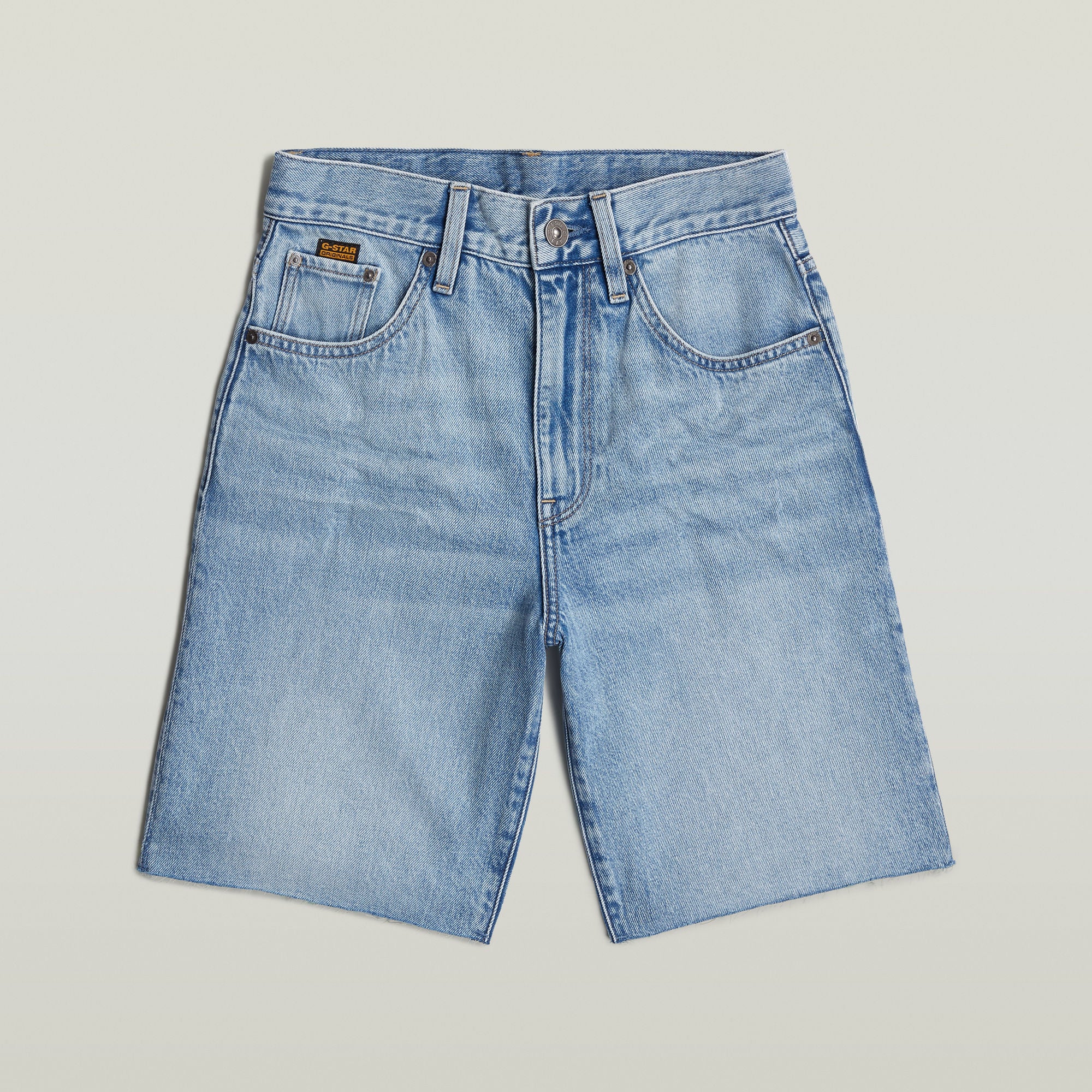 G-Star Raw - Viktoria Bermuda Raw Edge Short - Sun Faded Blue Cape