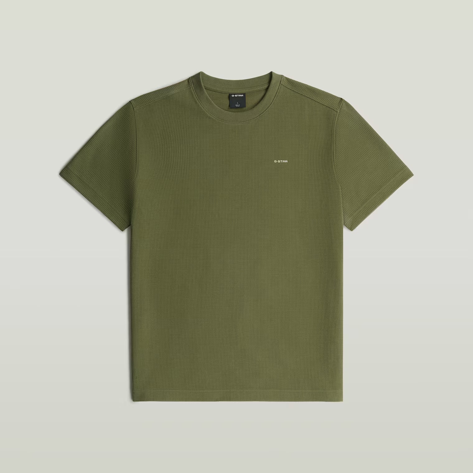 G-Star Raw - Waffle True Regular Tee - Four Leaf Clover