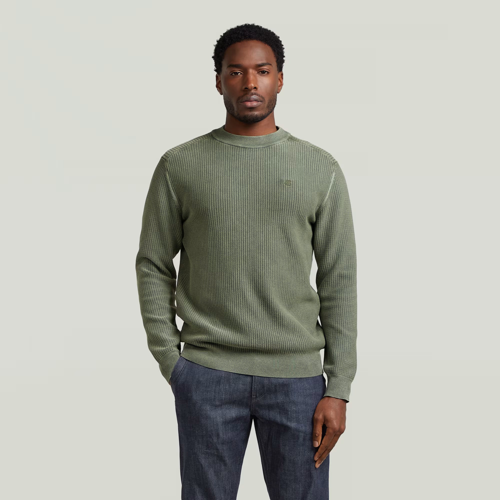 G-Star Raw - Washed Knit Pullover - Four Leaf Clover GD