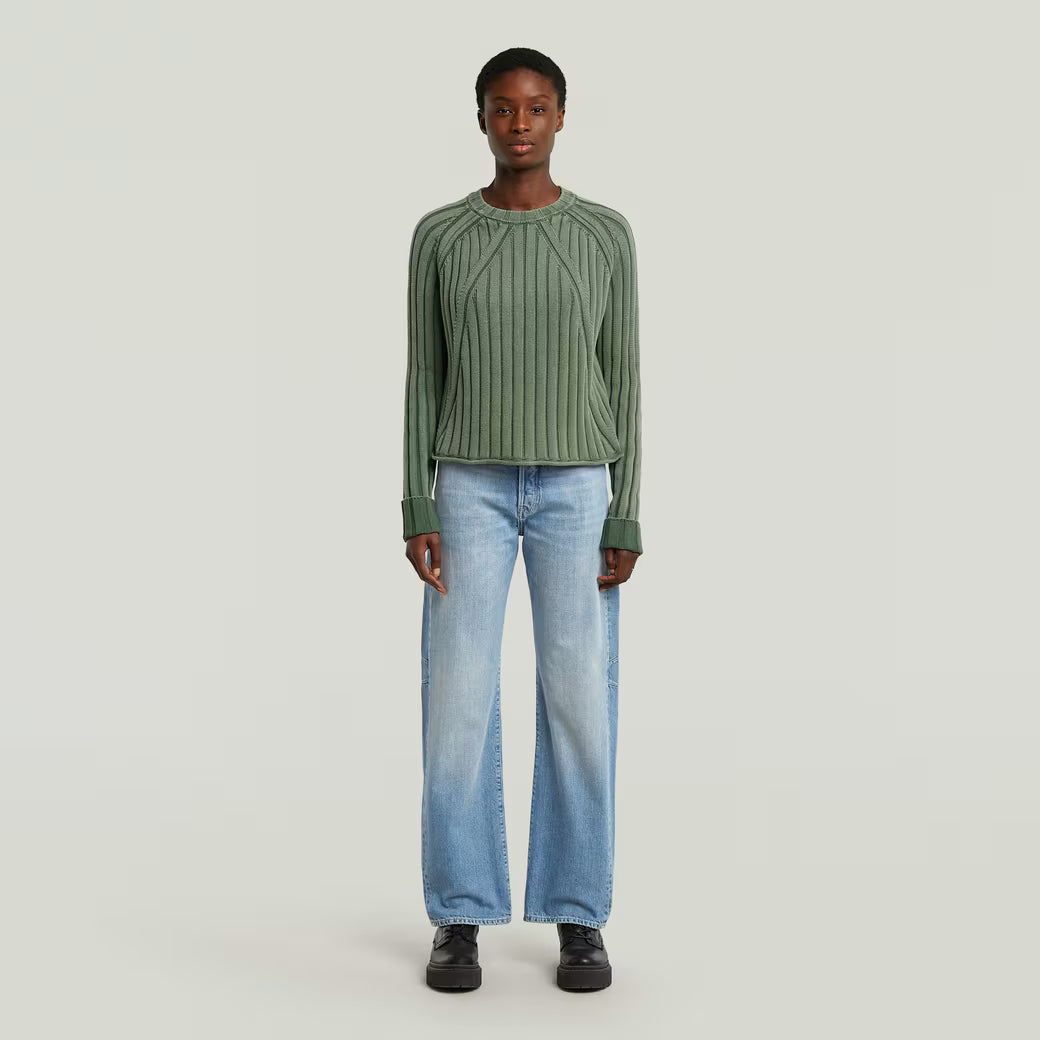 G-Star Raw - Washed Loose Knit - Granite Green GD