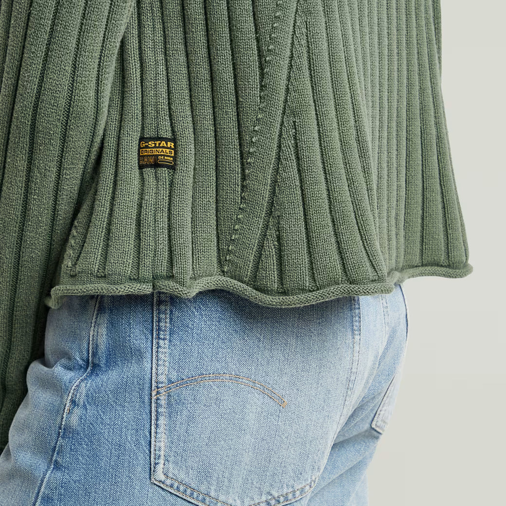 G-Star Raw - Washed Loose Knit - Granite Green GD