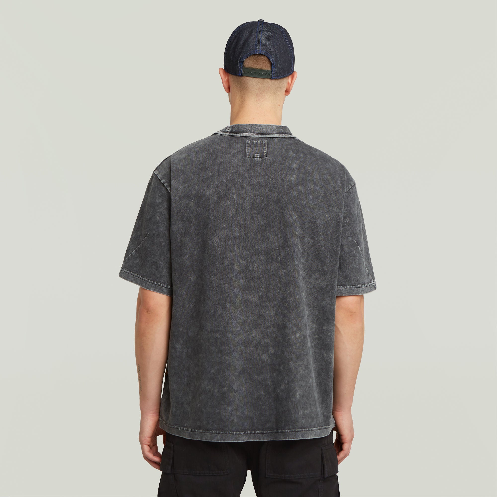 G-Star Raw - Washed Pocket R Tee - Dark Black Smokey GD