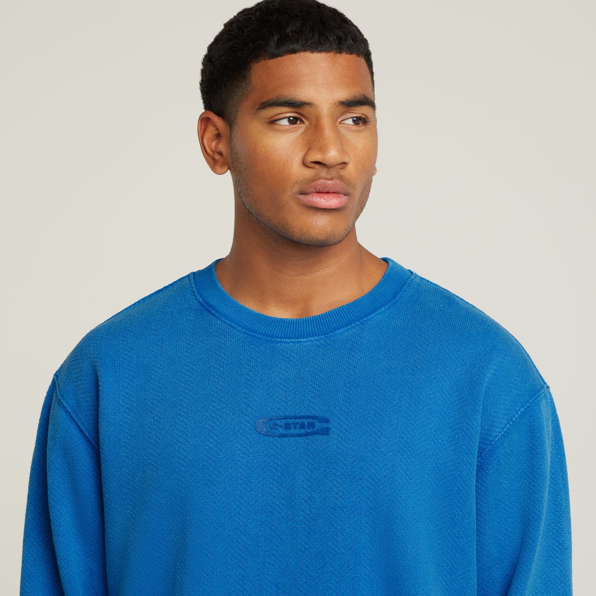 G-Star Raw - Washed Relaxed Sweater - Pop Blue Marte