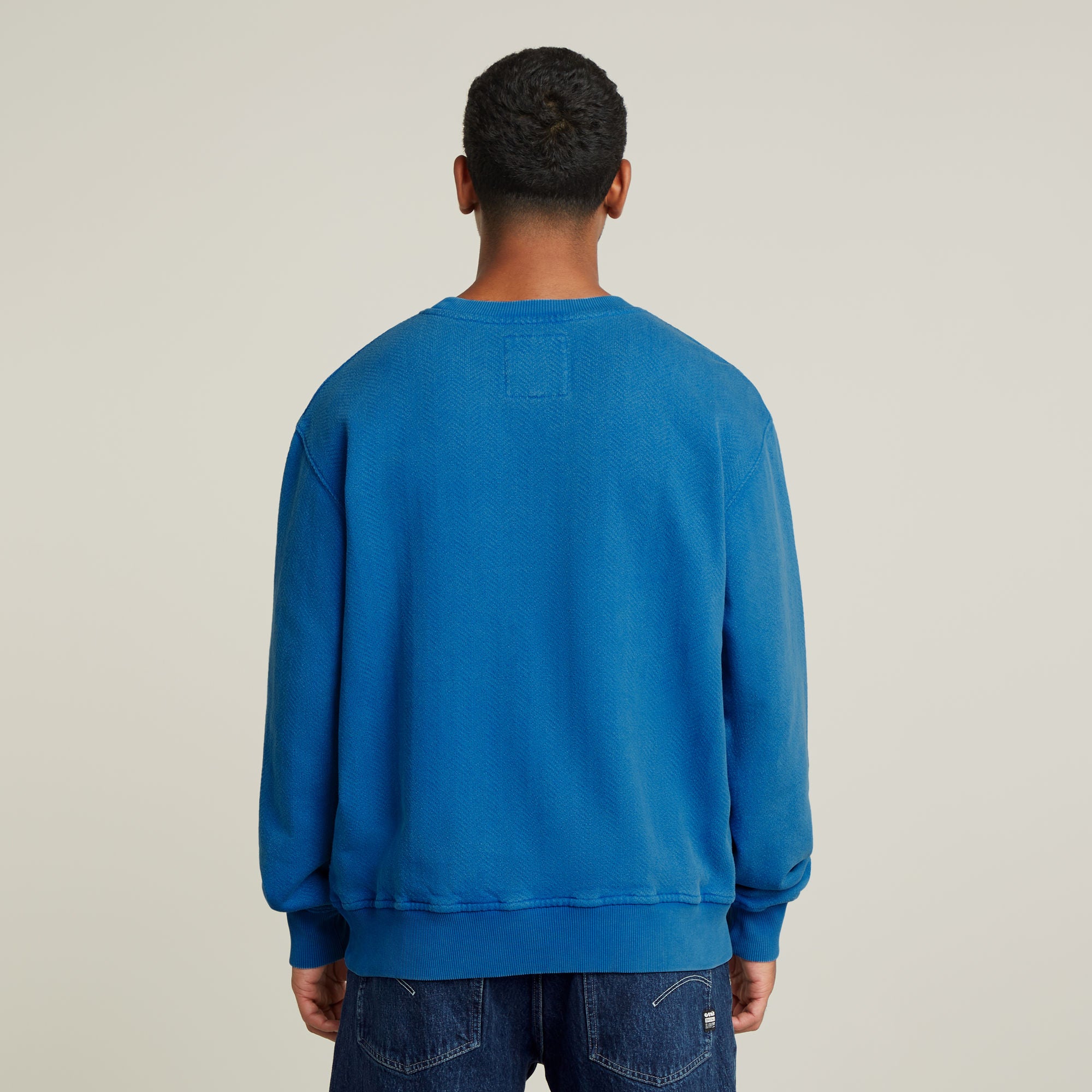 G-Star Raw - Washed Relaxed Sweater - Pop Blue Marte