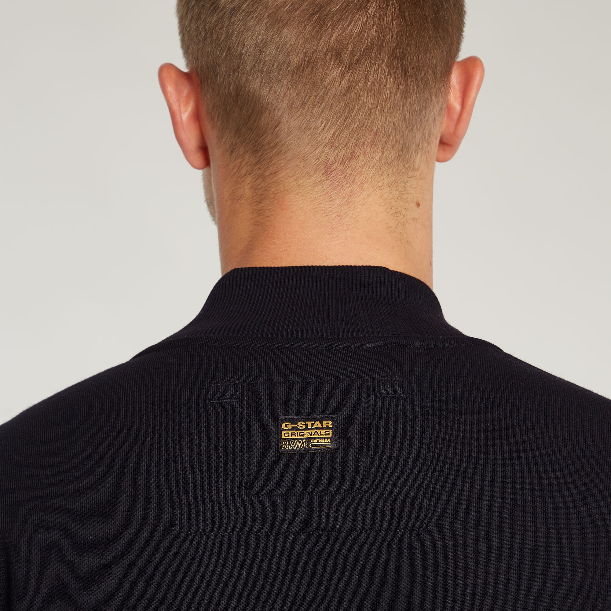 G-Star Raw - Woven Mix Relaxed Sweater - Dark Black