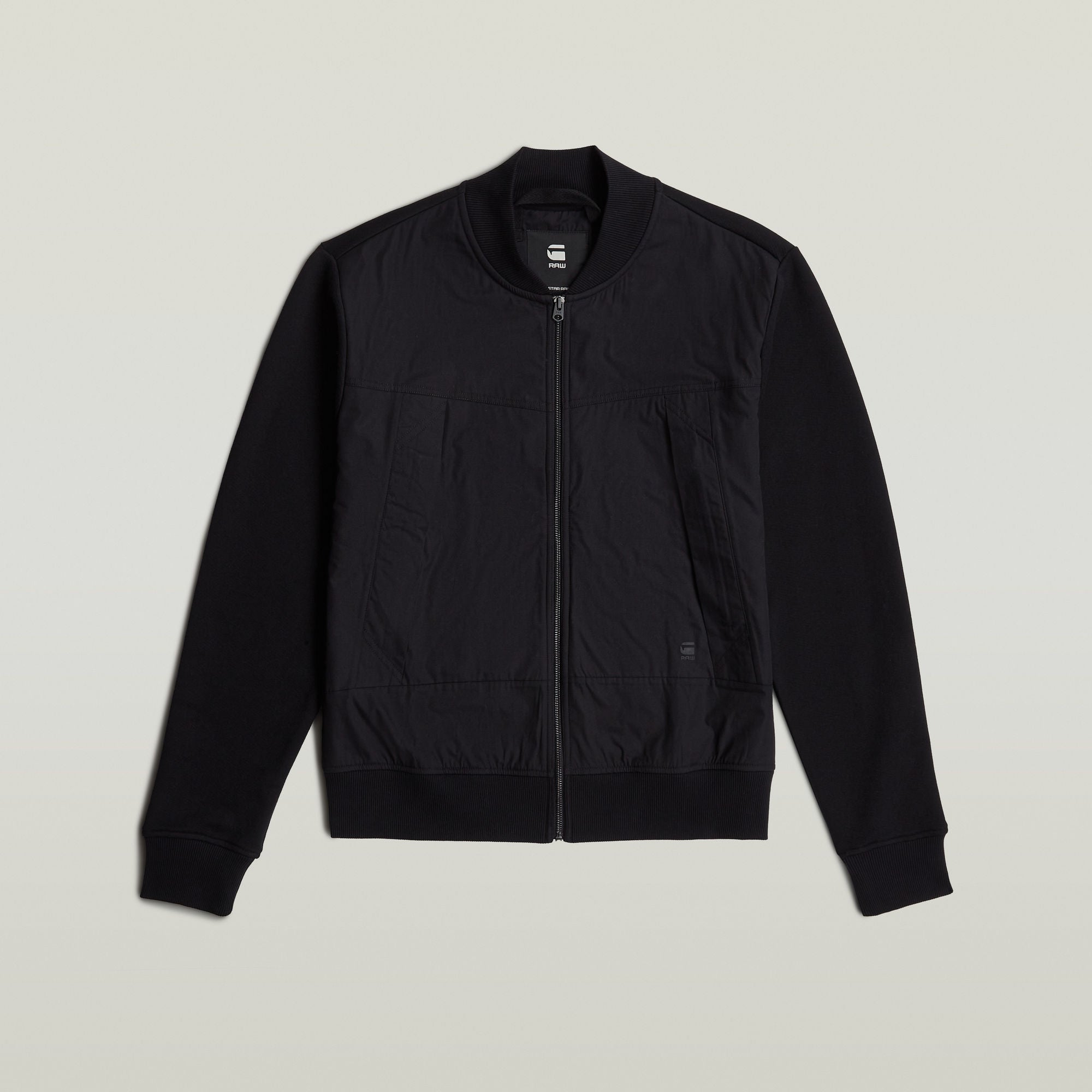 G-Star Raw - Woven Mix Relaxed Sweater - Dark Black