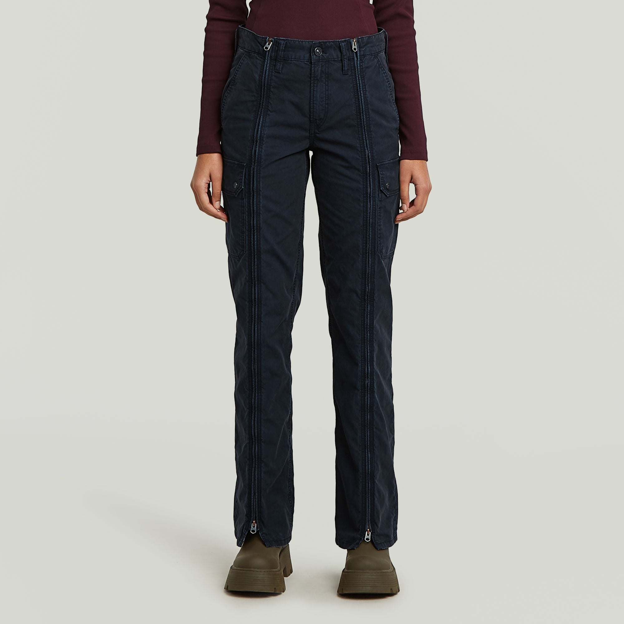 G-Star Raw - Judee Zip Pant - Overdye Salute GD