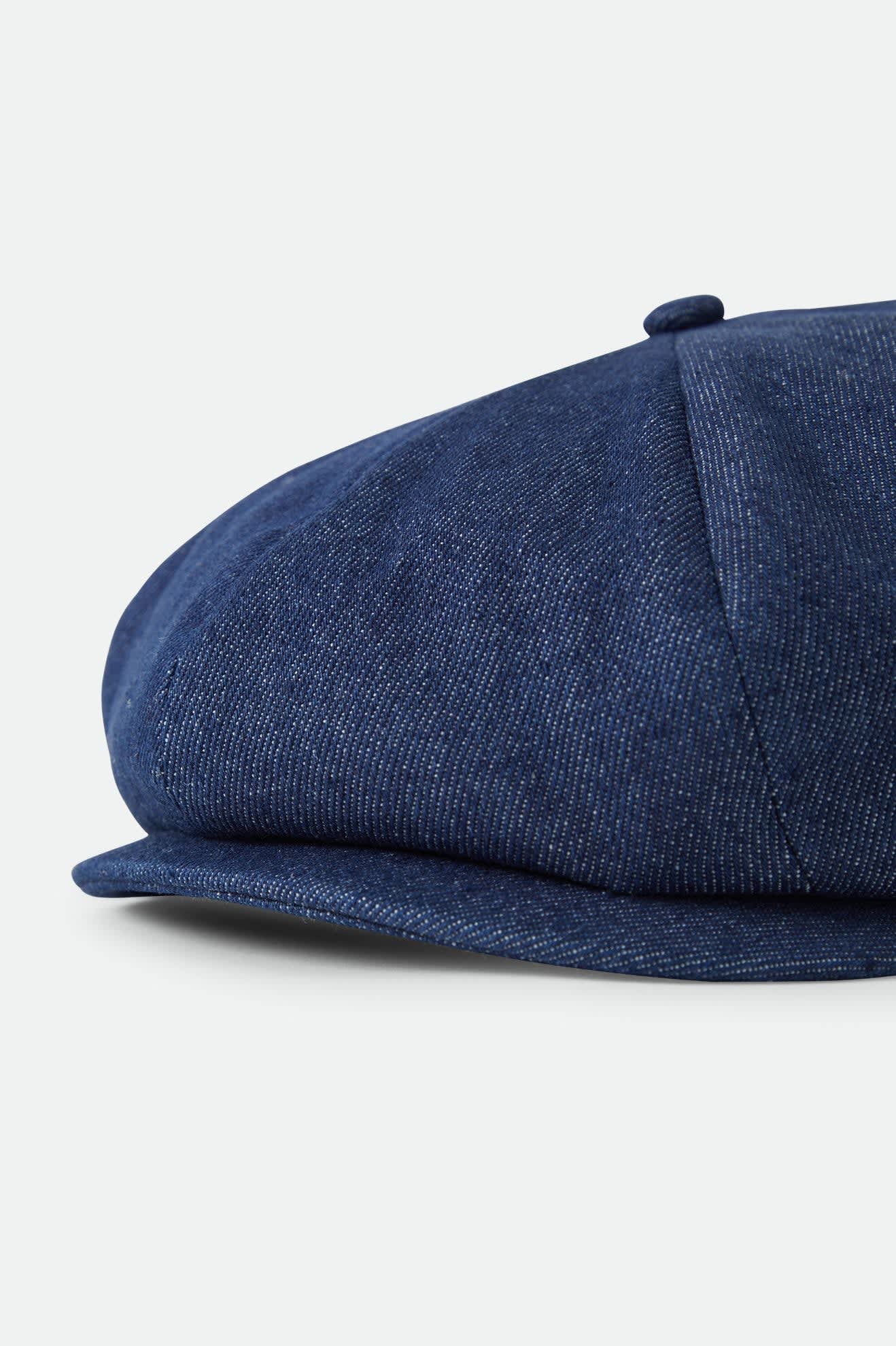Brixton - Brood Baggy Flannel Snap Cap - Rinse Denim