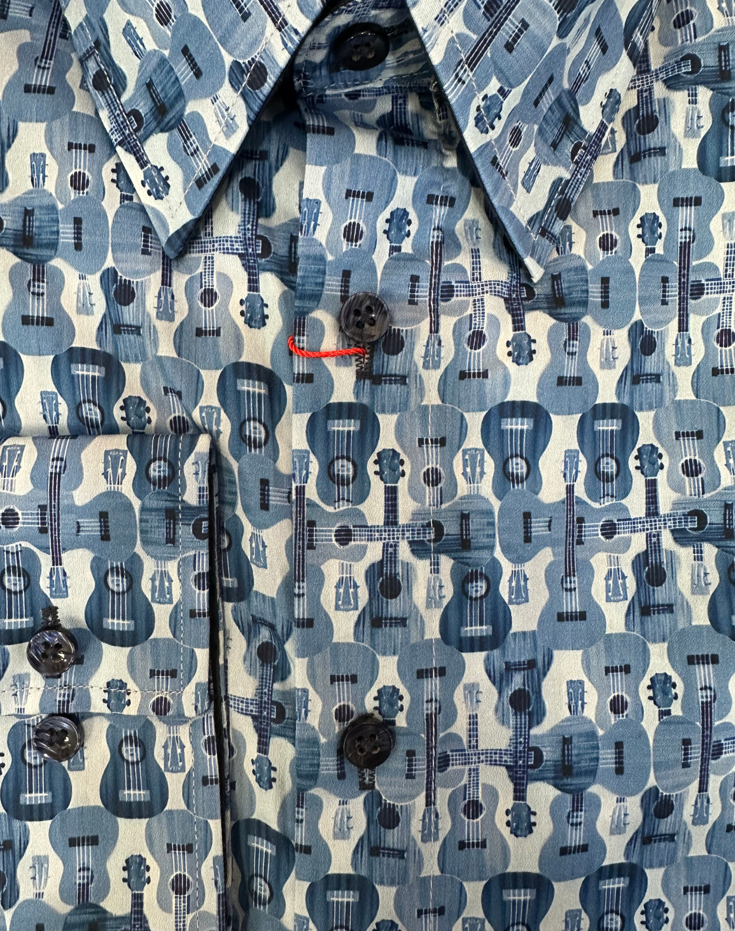 English Laundry - John Lennon LS Shirt - Guitar Sky Multi