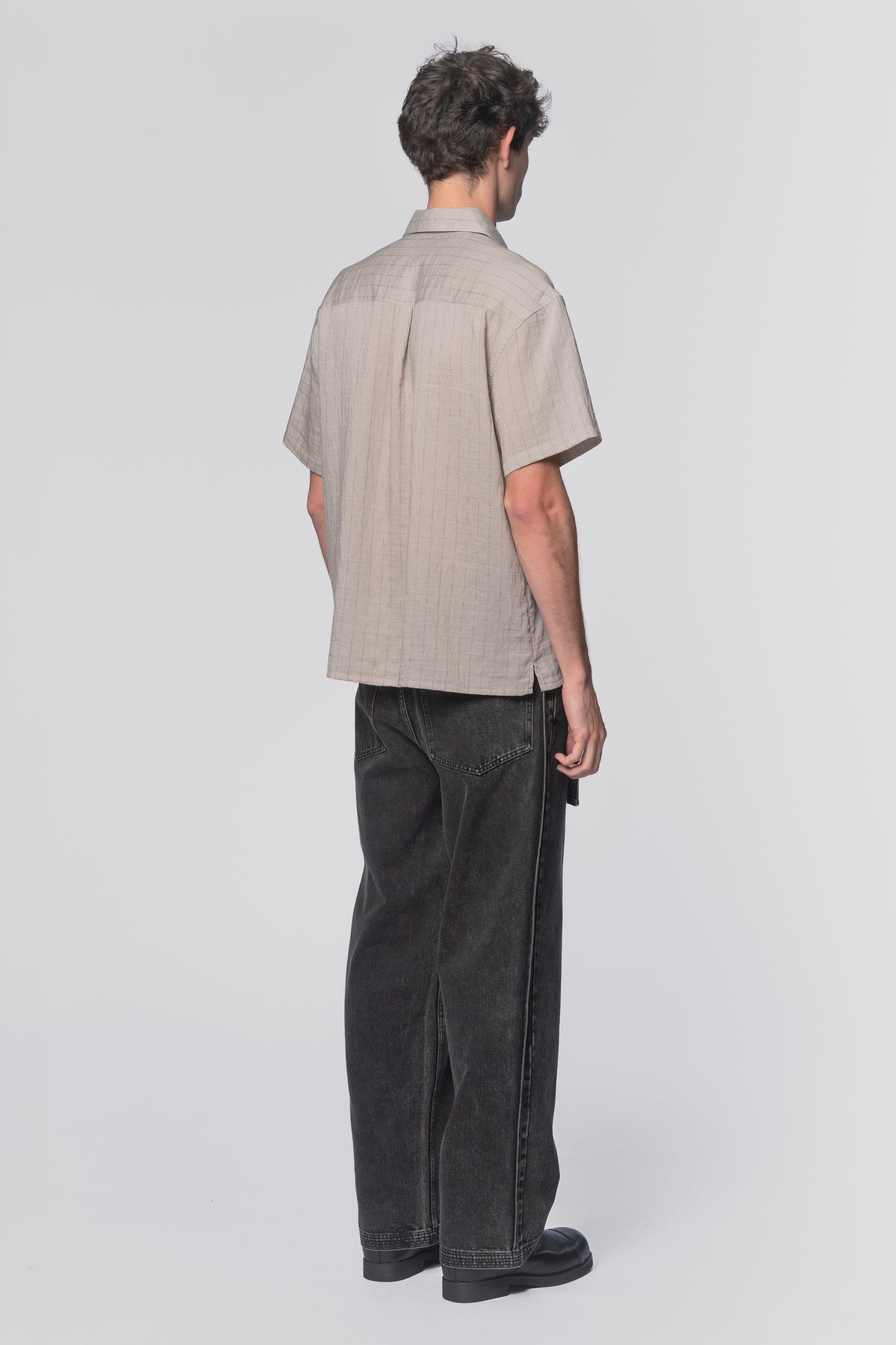 Beach Brains - Hold SS Shirt - Greige Stripe