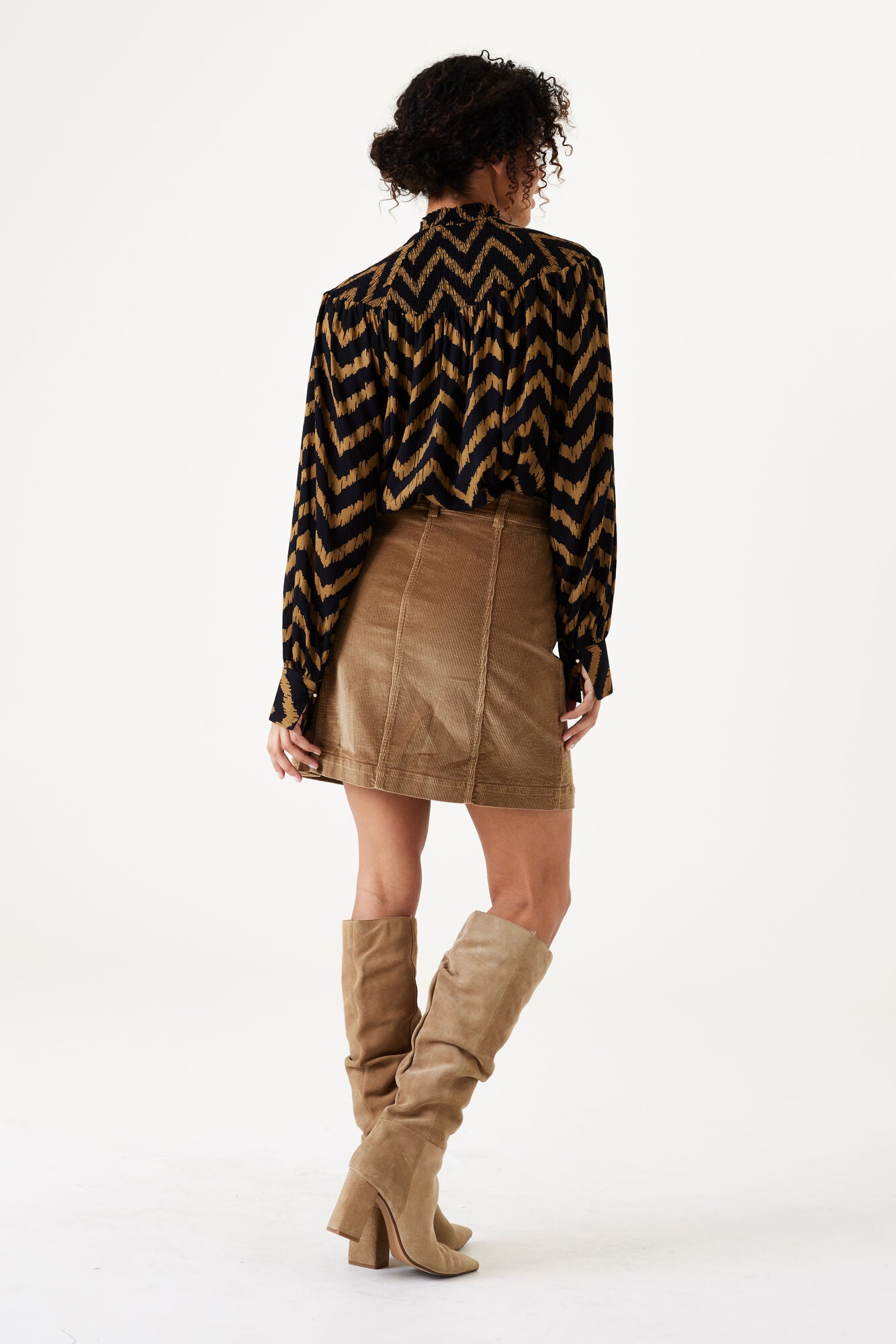 Garcia - Zigzag LS Blouse - Golden Brown