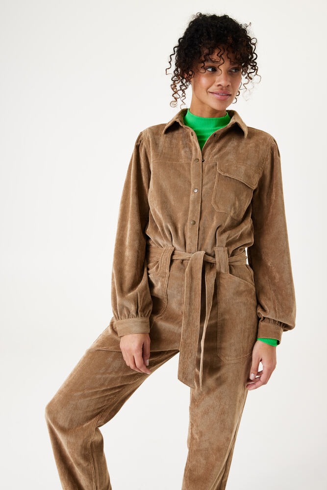 Garcia - Corduroy LS Jumpsuit - Golden Brown