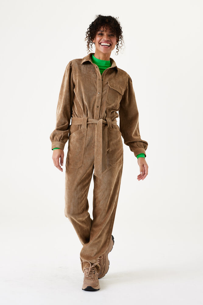 Garcia - Corduroy LS Jumpsuit - Golden Brown