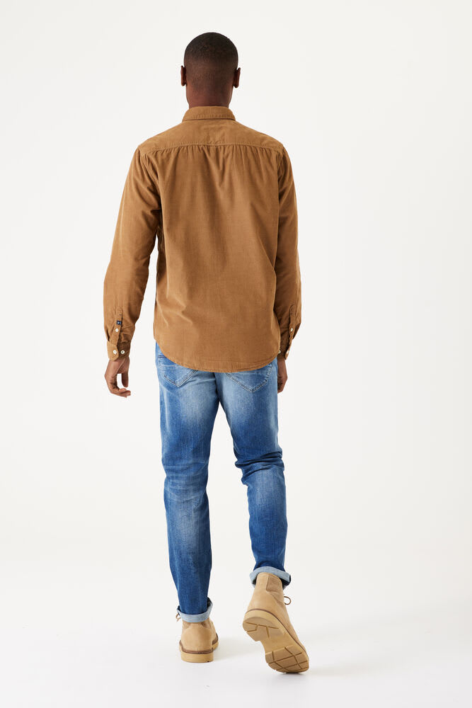 Garcia - Chest Pocket Corduroy LS Shirt - Golden Brown