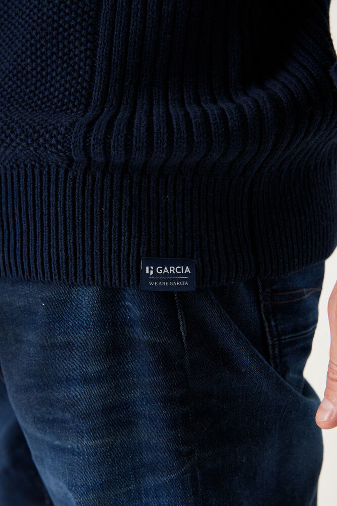 Garcia - Cable Knit Sweater - Dark Moon