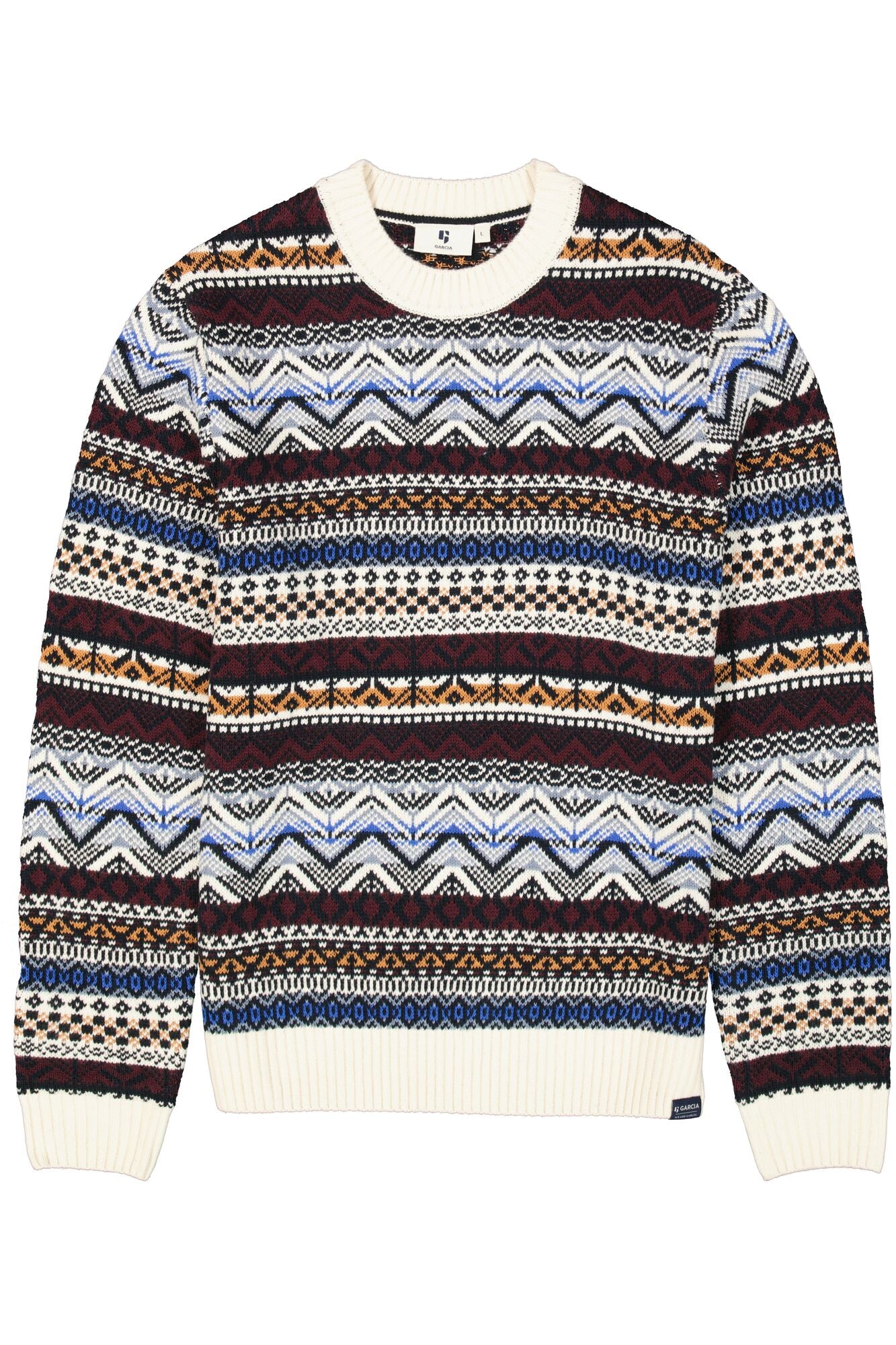 Garcia - Jacquard Knit Pullover - Dark Grape