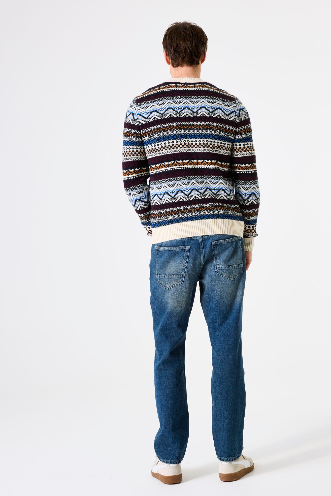 Garcia - Jacquard Knit Pullover - Dark Grape