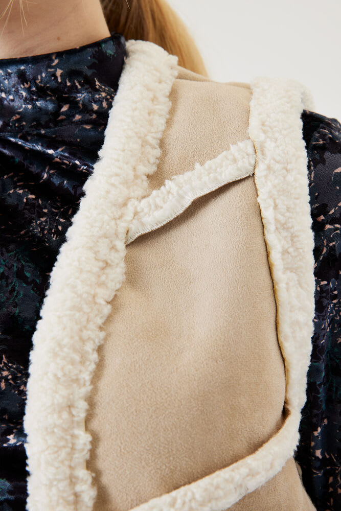 Garcia - Faux Sheepskin Waistcoat - Nomad