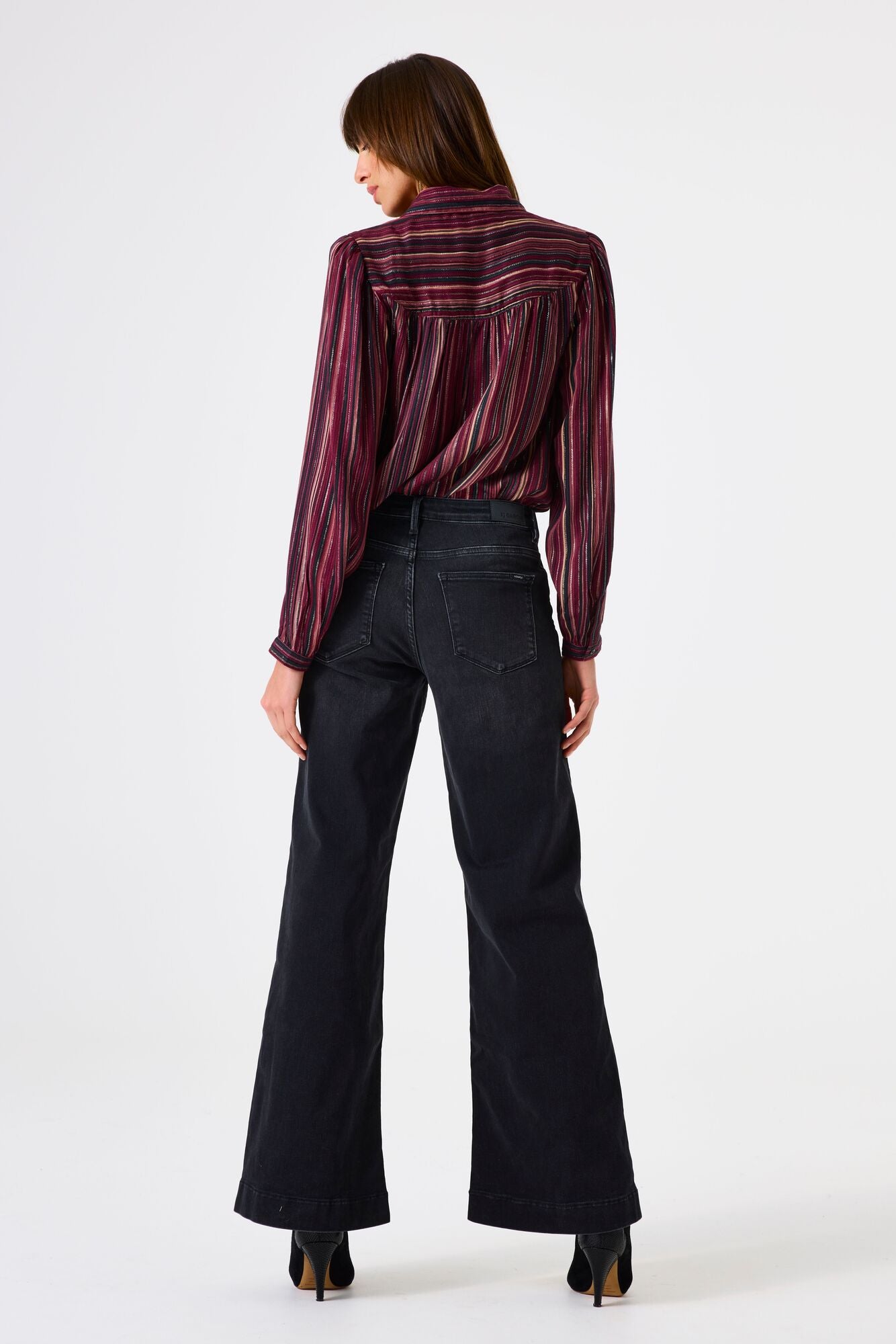 Garcia - Retro Metallic LS Shirt - Scarlet Oak