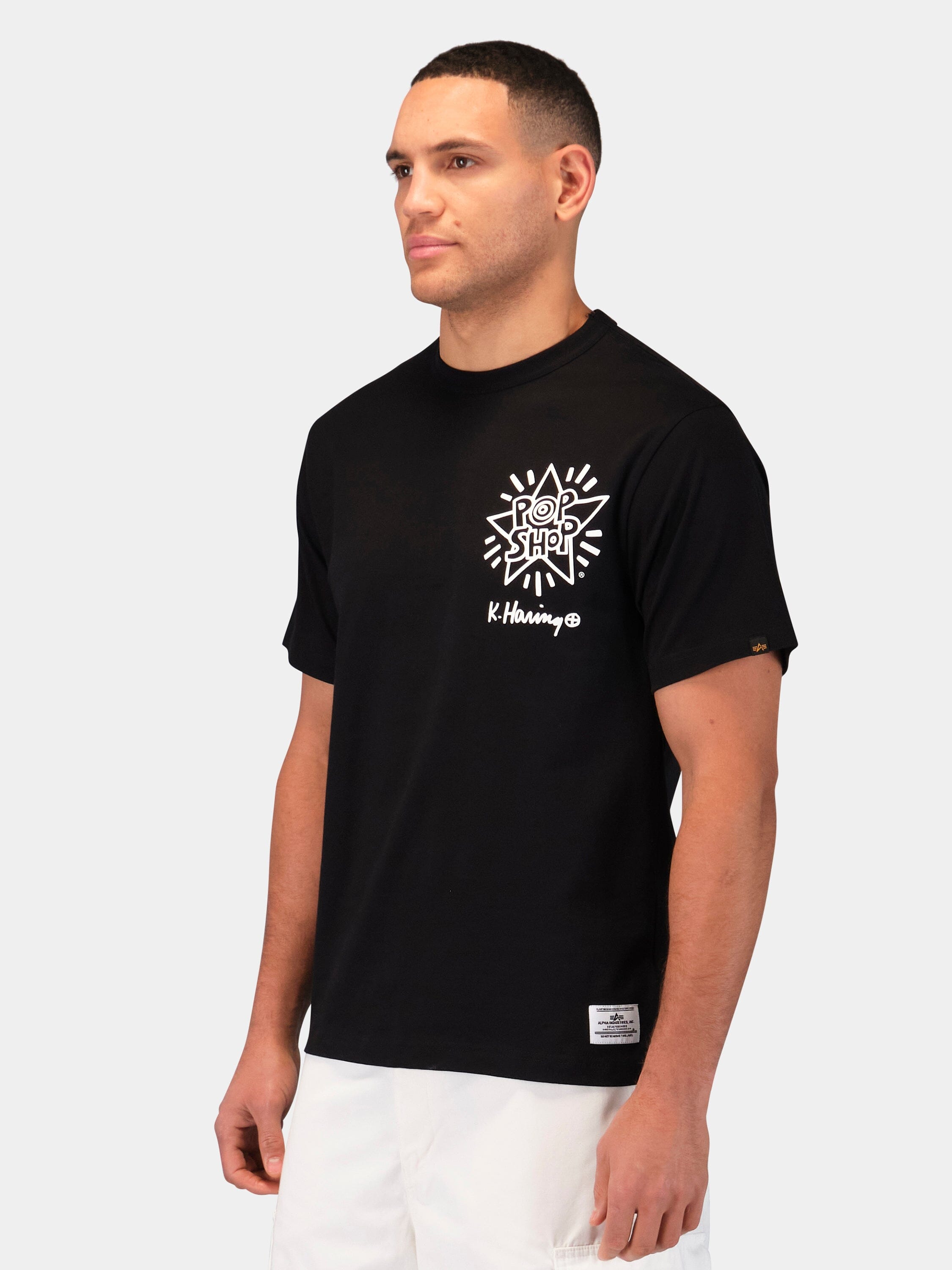 Alpha Ind. - Keith Haring X Alpha Pop Shop Graphic Tee - Black