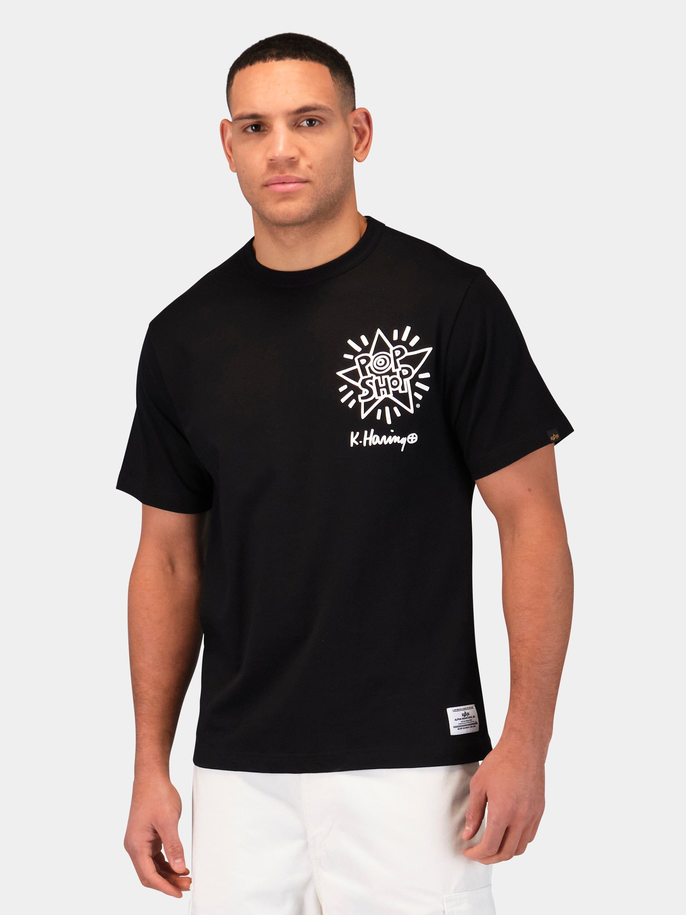 Alpha Ind. - Keith Haring X Alpha Pop Shop Graphic Tee - Black