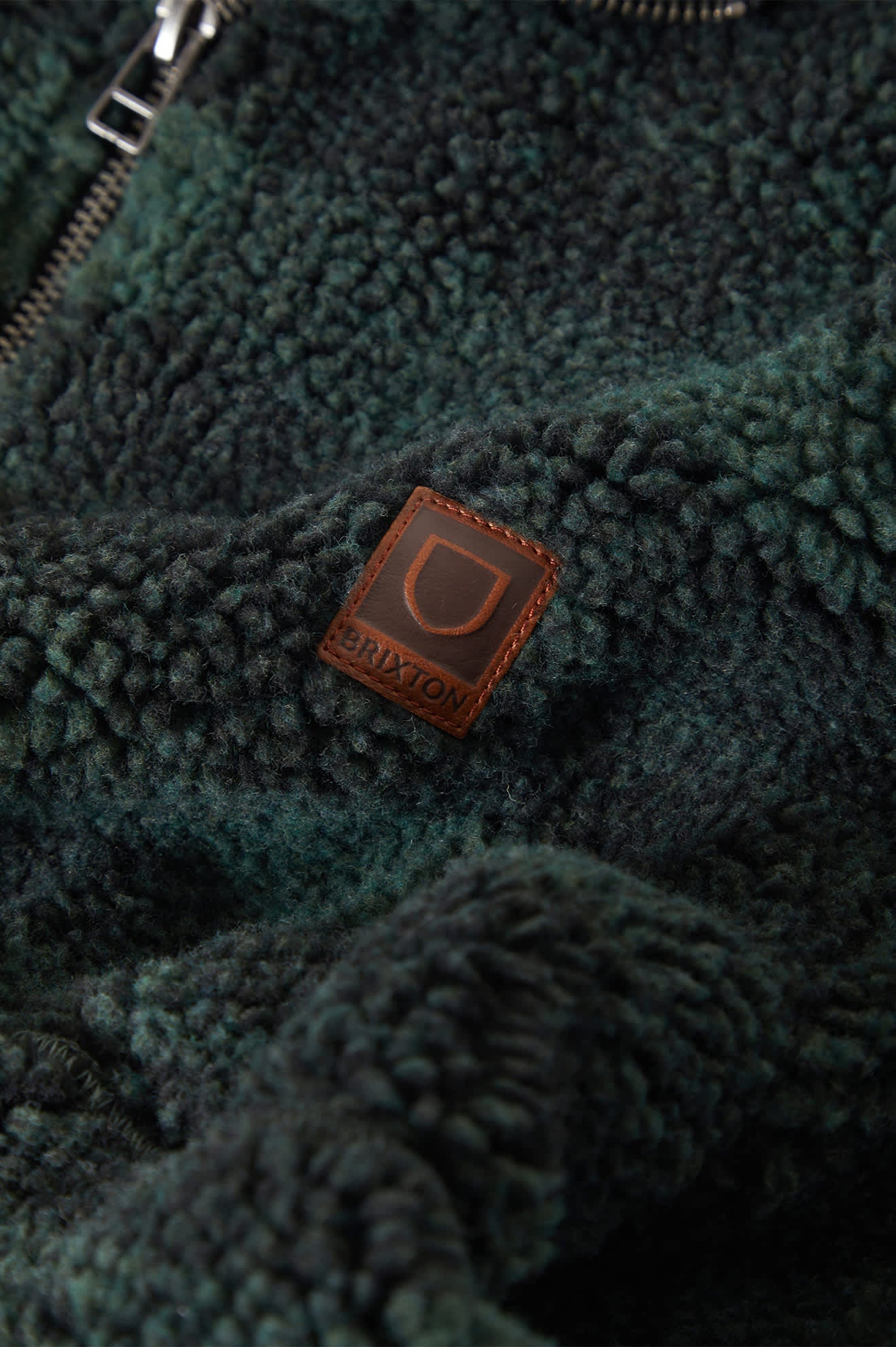 Brixton - Arctic LS Fleece Mock Neck Jacket - Forest Green