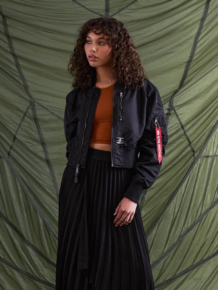 Alpha Ind. - L-2B Cropped Gen II Bomber Jacket - Black