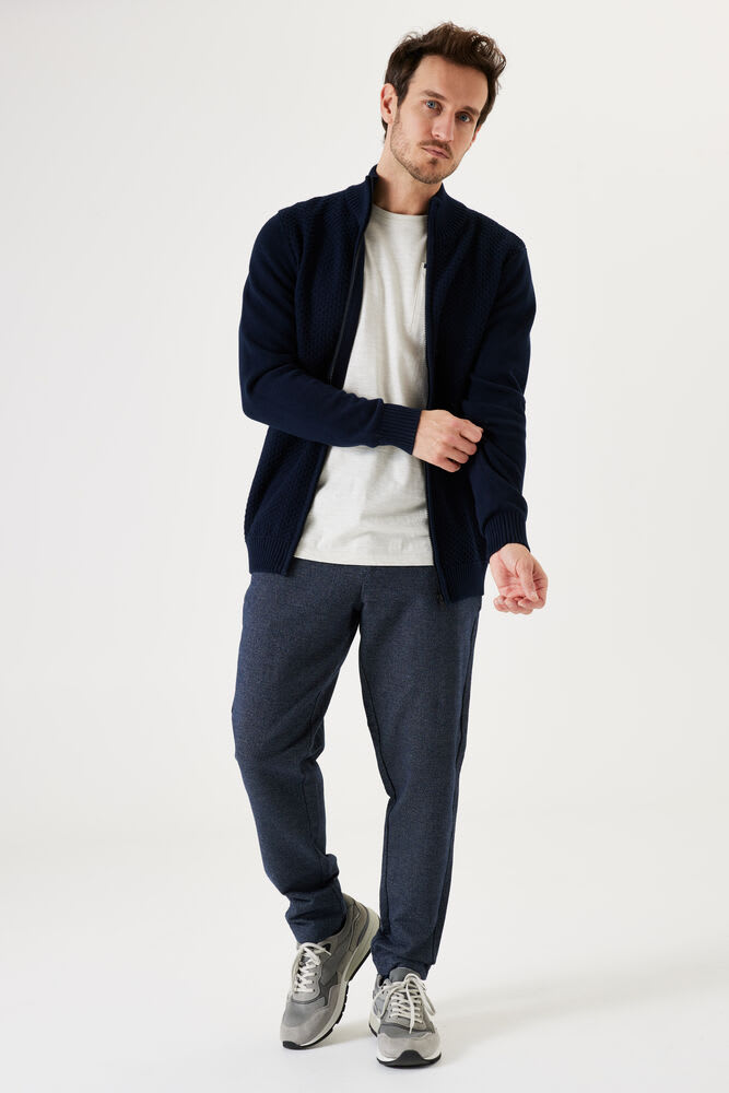 Garcia - Zip Up Cardigan - Dark Moon