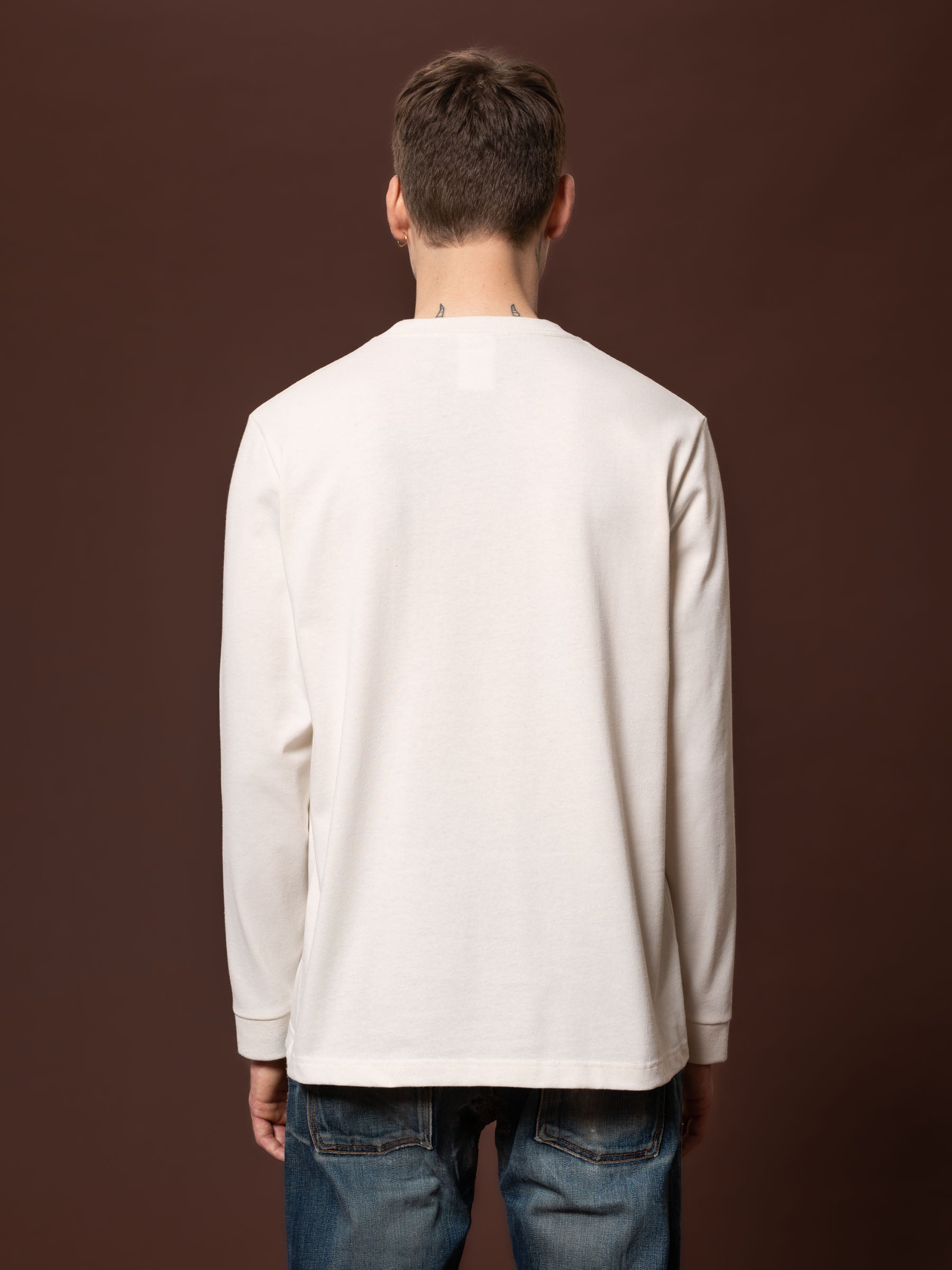 Nudie - Rebirth LS Tee - Offwhite