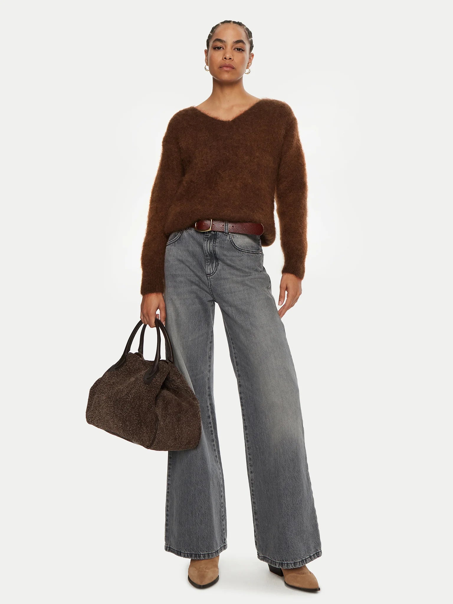 Dixie - Mohair Sweater - Coffee