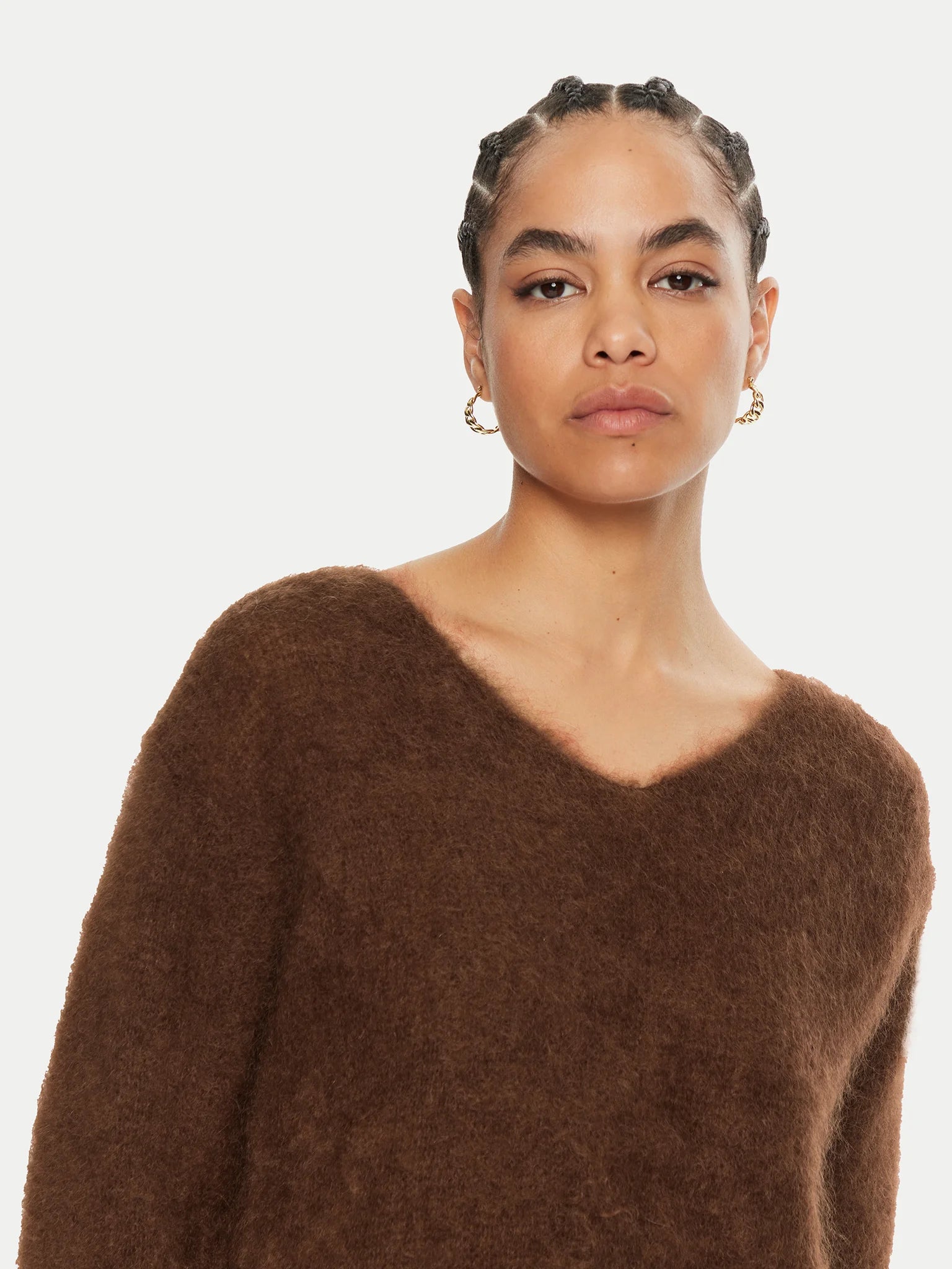 Dixie - Mohair Sweater - Coffee