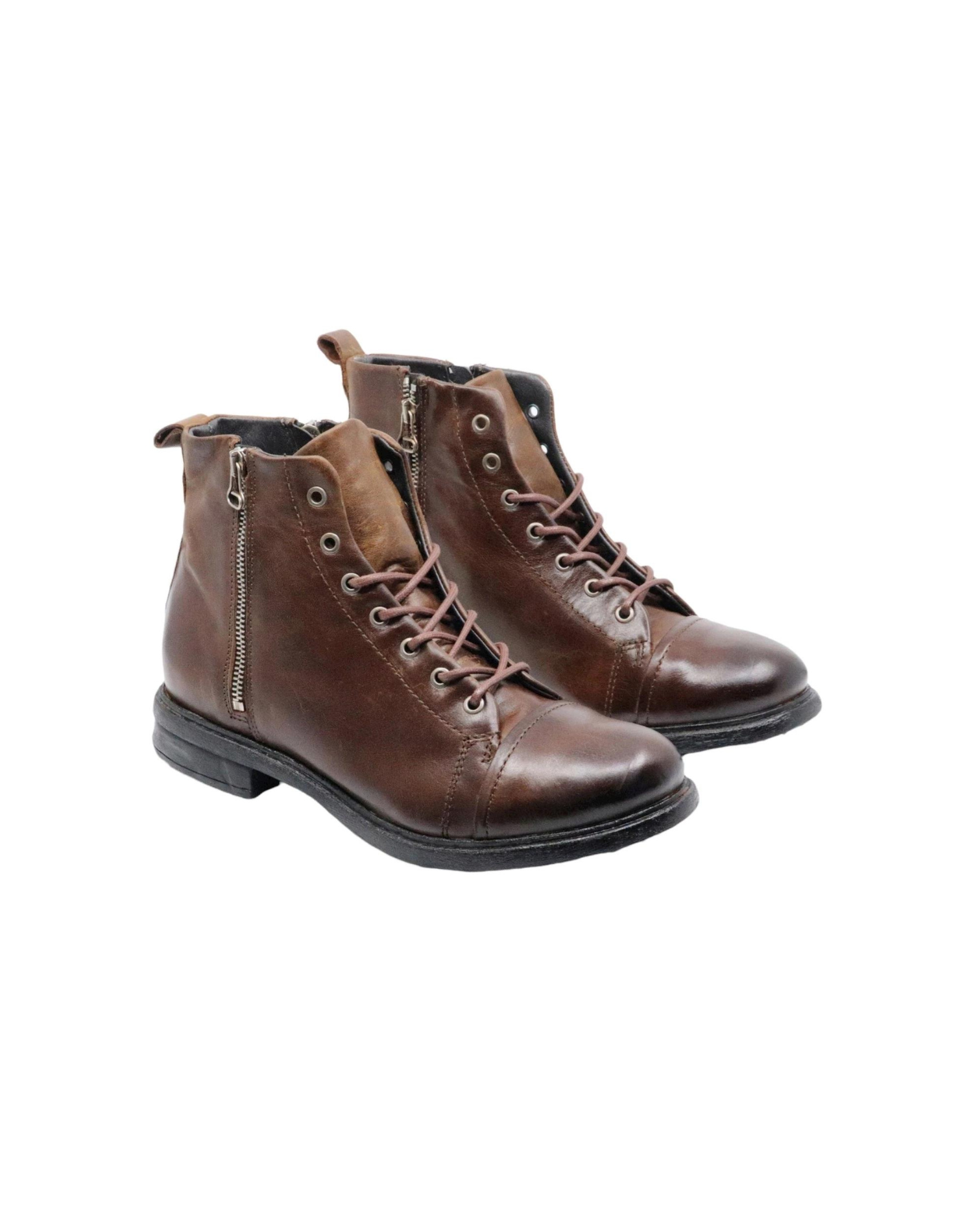 MJUS - Zip And Lace Boot - Orzo