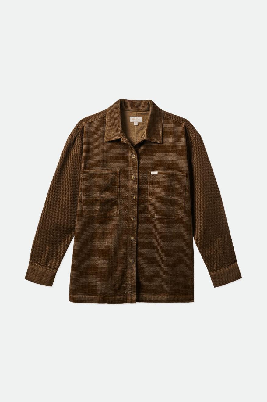 Brixton - Dundee Corduroy Overshirt - Desert Palm