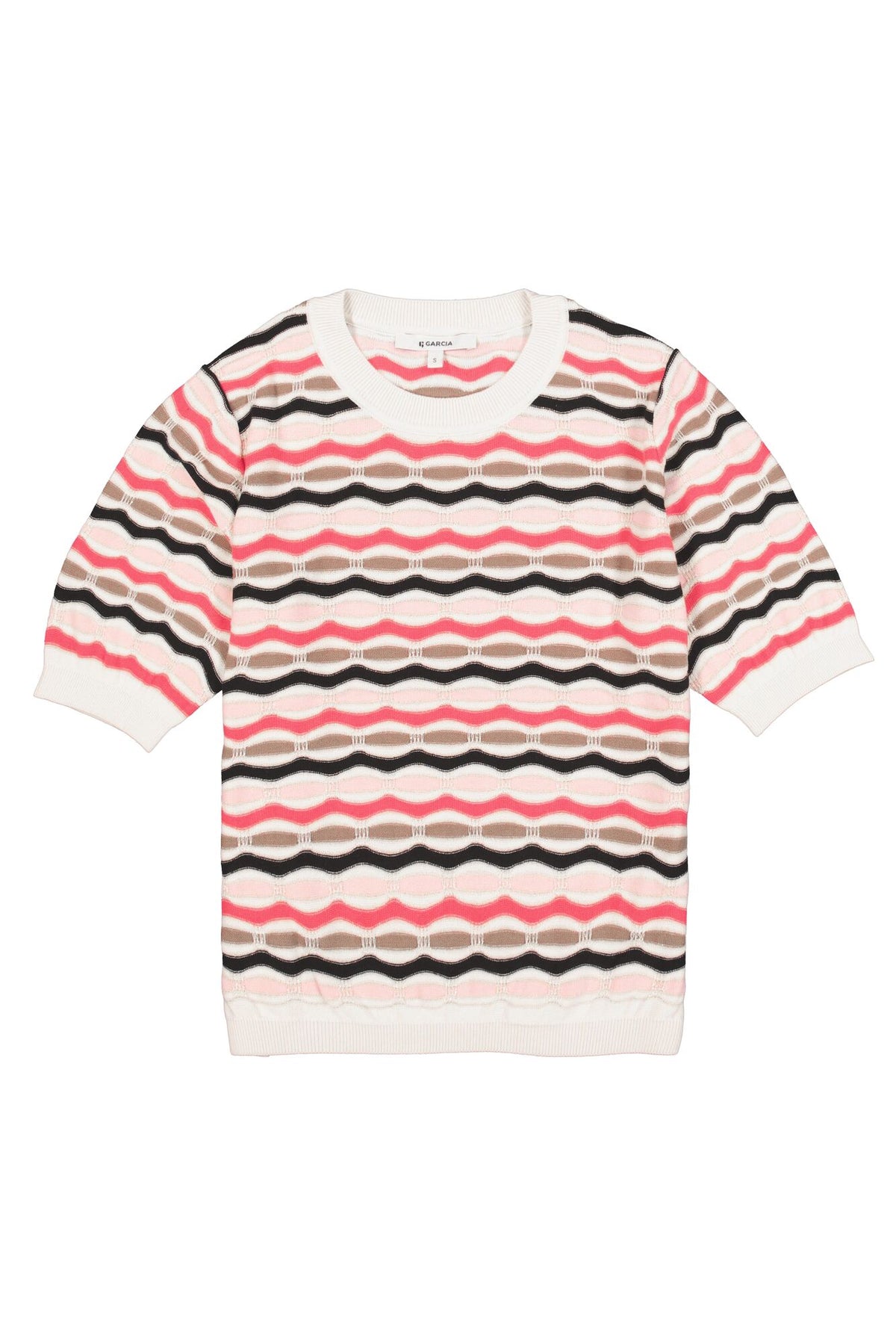 Garcia - Ripple Stripe SS Pullover - Whitecap