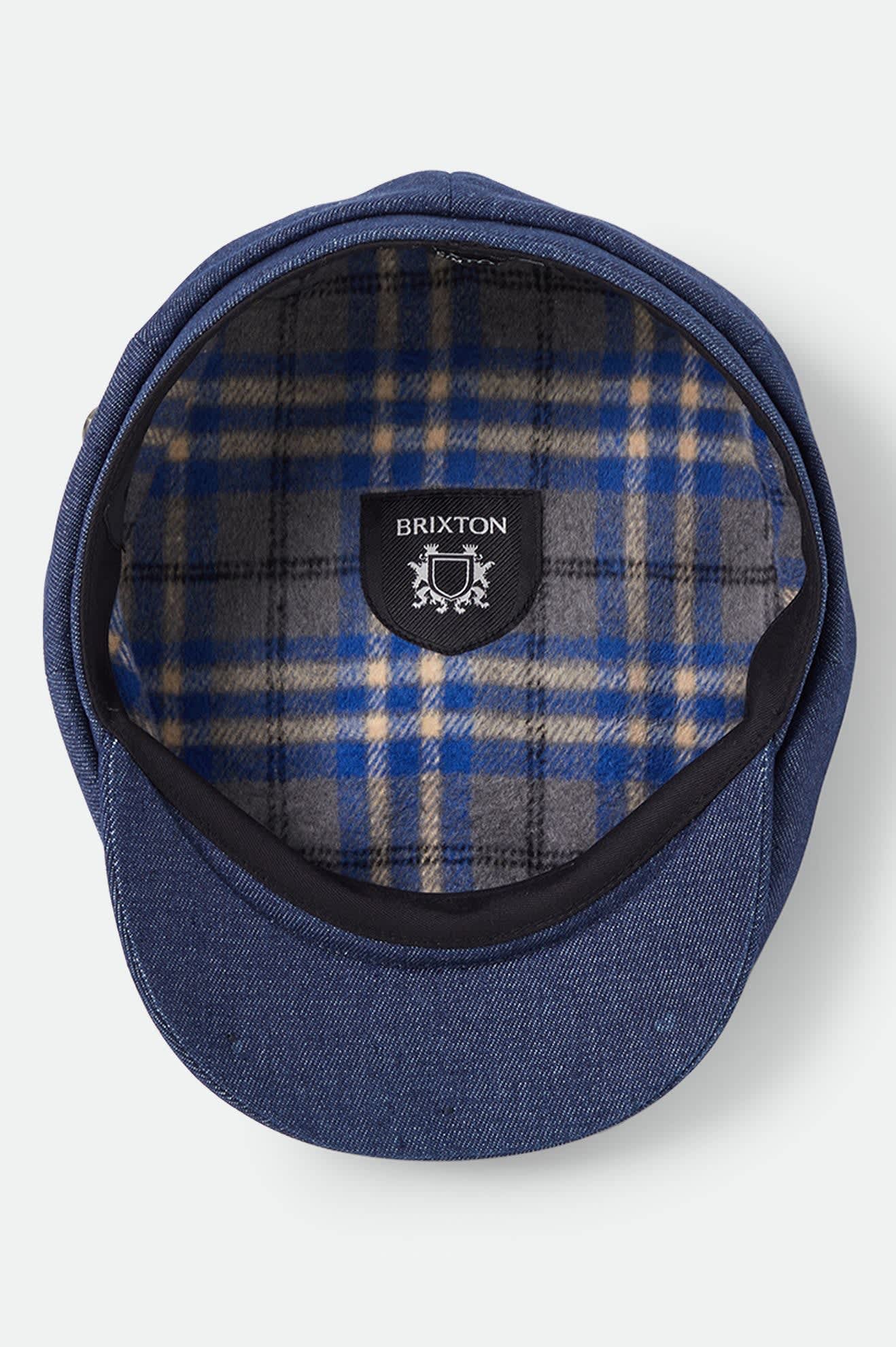 Brixton - Brood Baggy Flannel Snap Cap - Rinse Denim