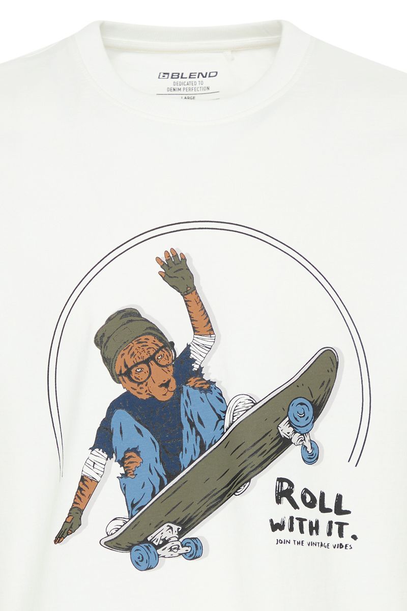 Blend - Javor Tee - White Tiger