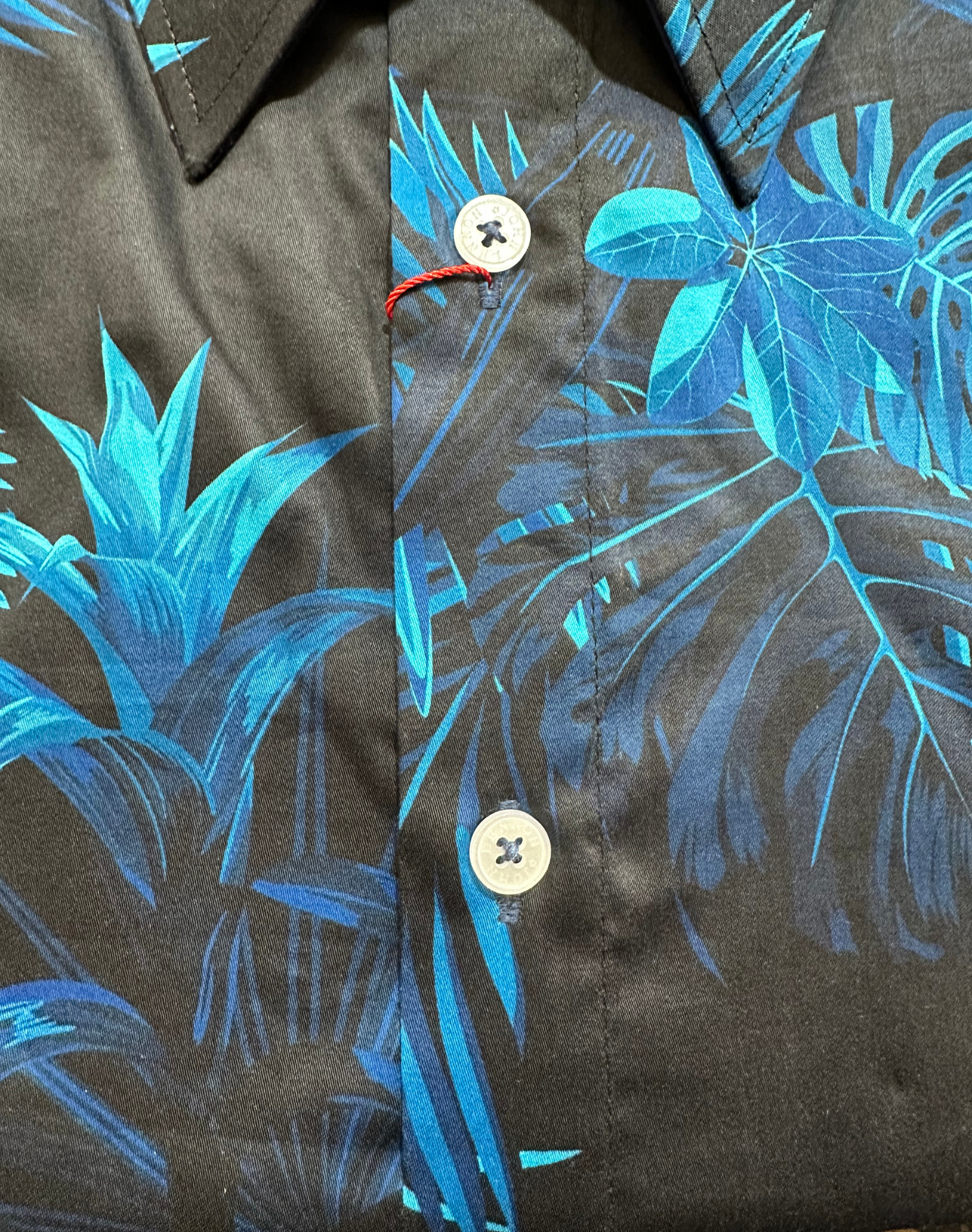 English Laundry - John Lennon SS Shirt - Plants Dark Navy