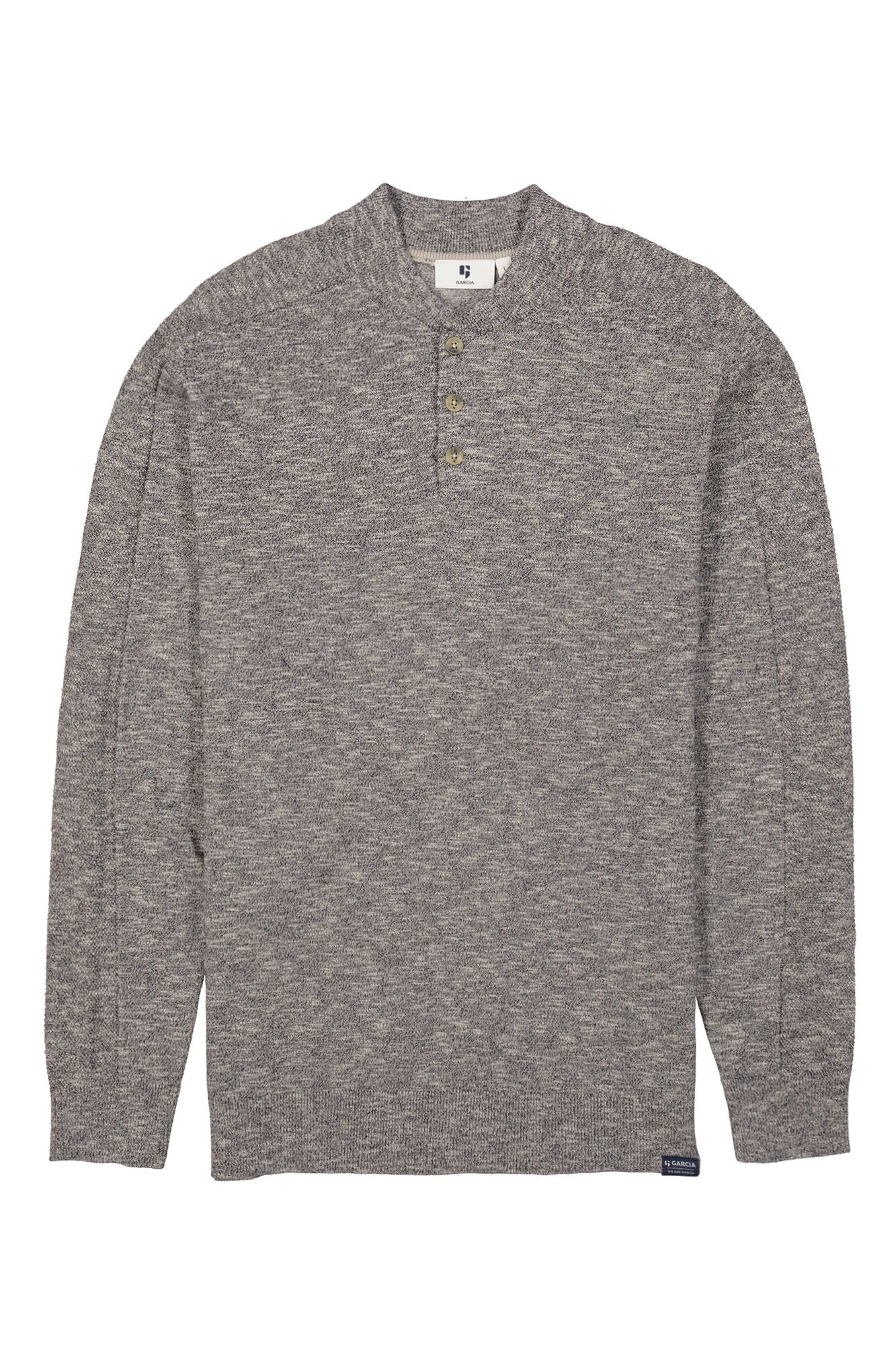 Garcia - Henley Pullover - Dark Moon Marle