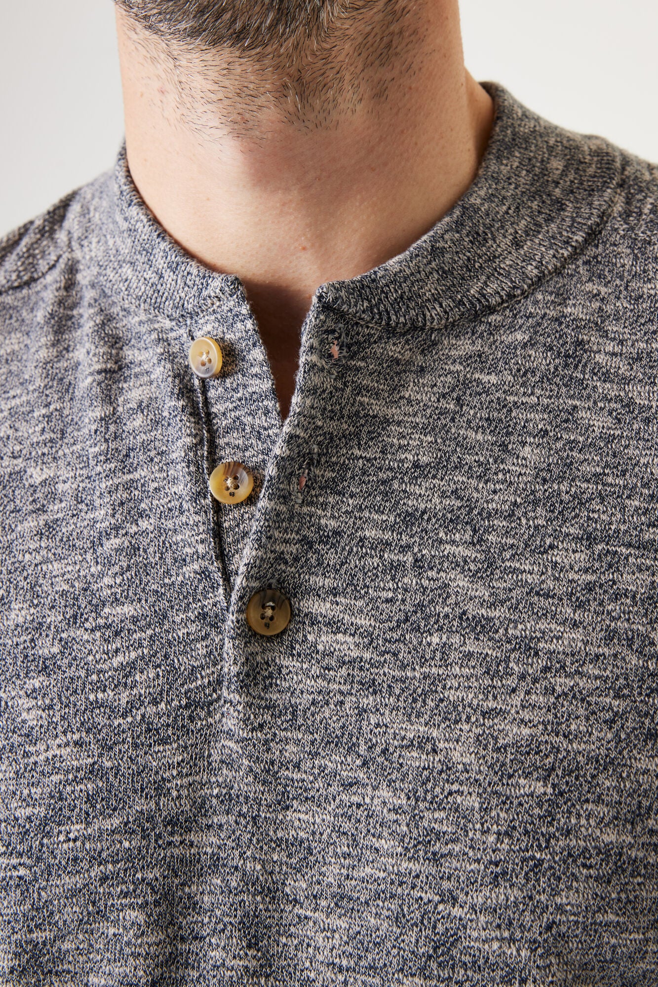 Garcia - Henley Pullover - Dark Moon Marle