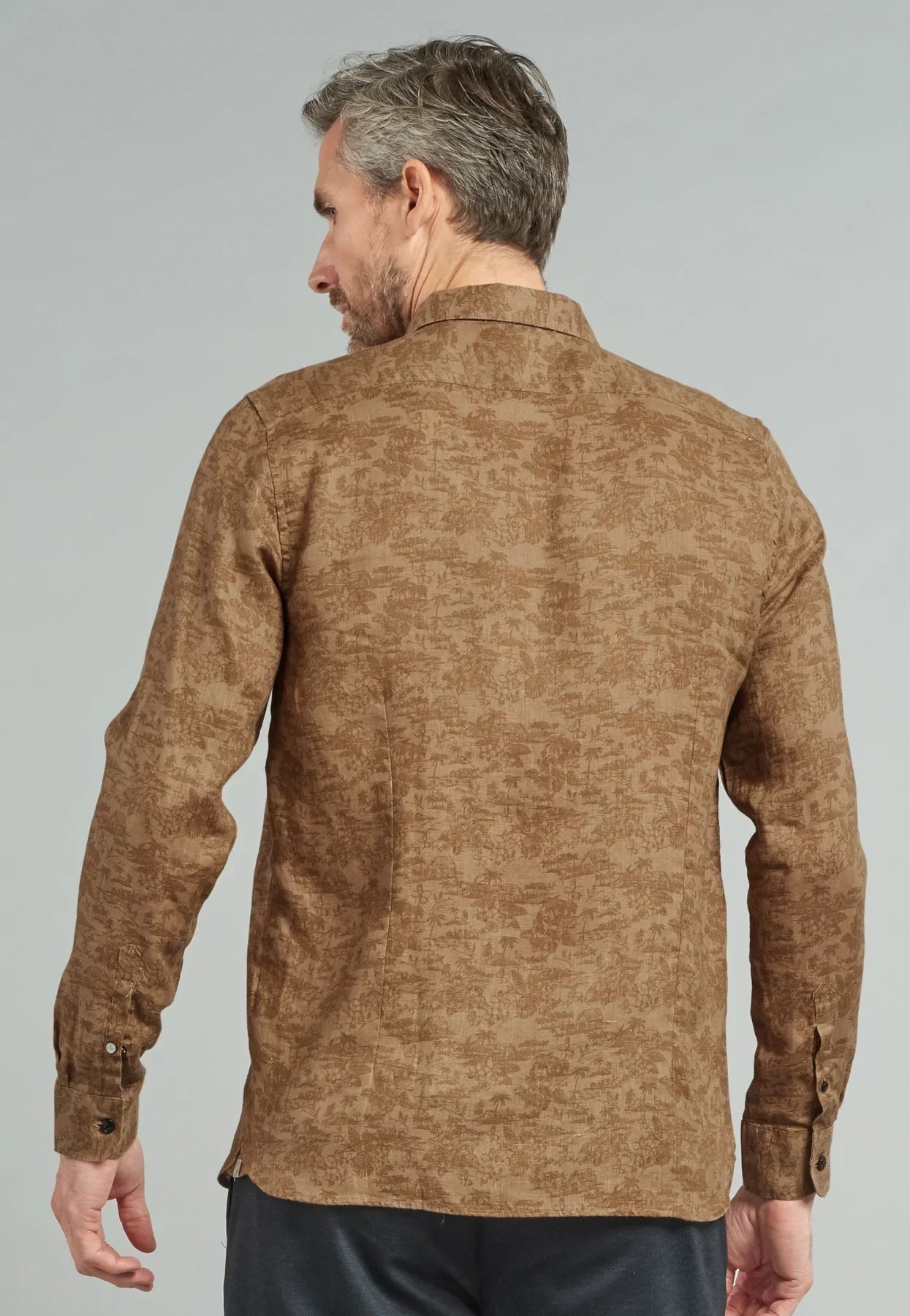 Dstrezzed - Tonal Hawaii Shirt - Sepia