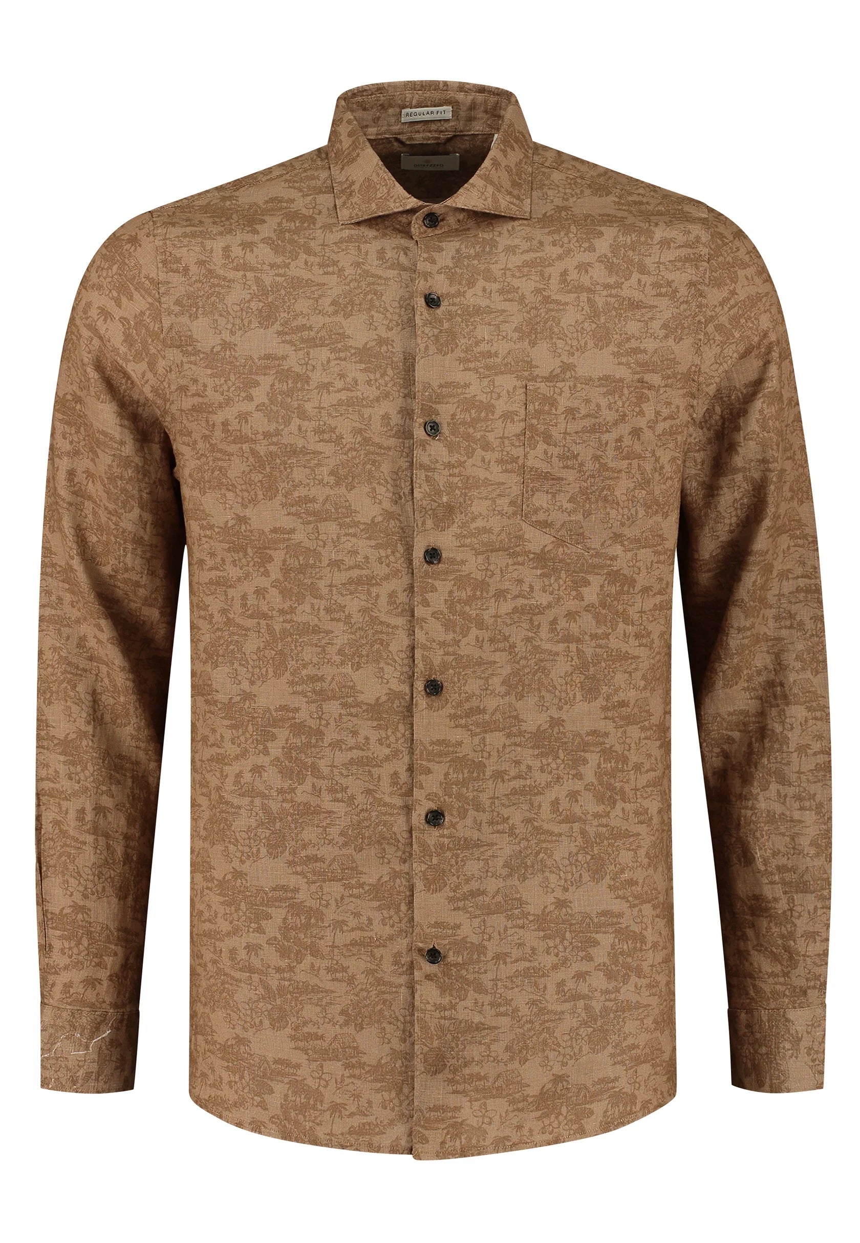 Dstrezzed - Tonal Hawaii Shirt - Sepia