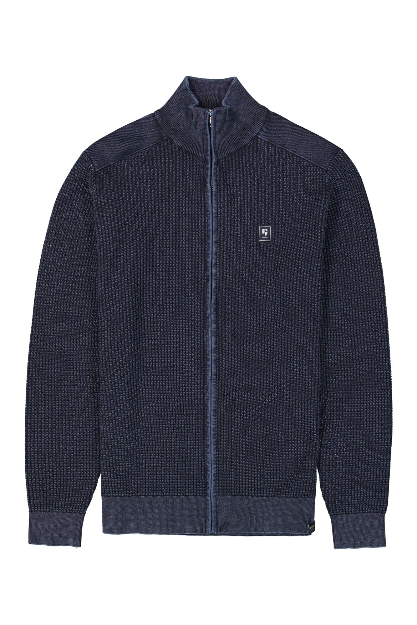 Garcia - Structured Zip Up Cardigan - Dark Moon