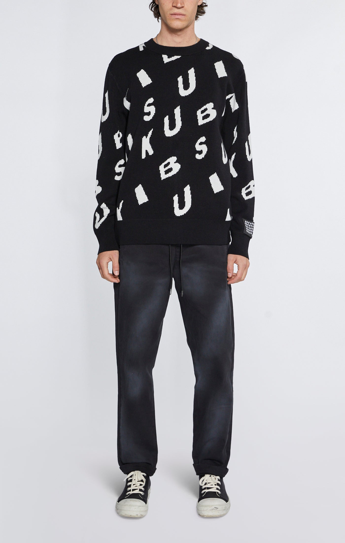 Ksubi - Letters Knit Crew - Black