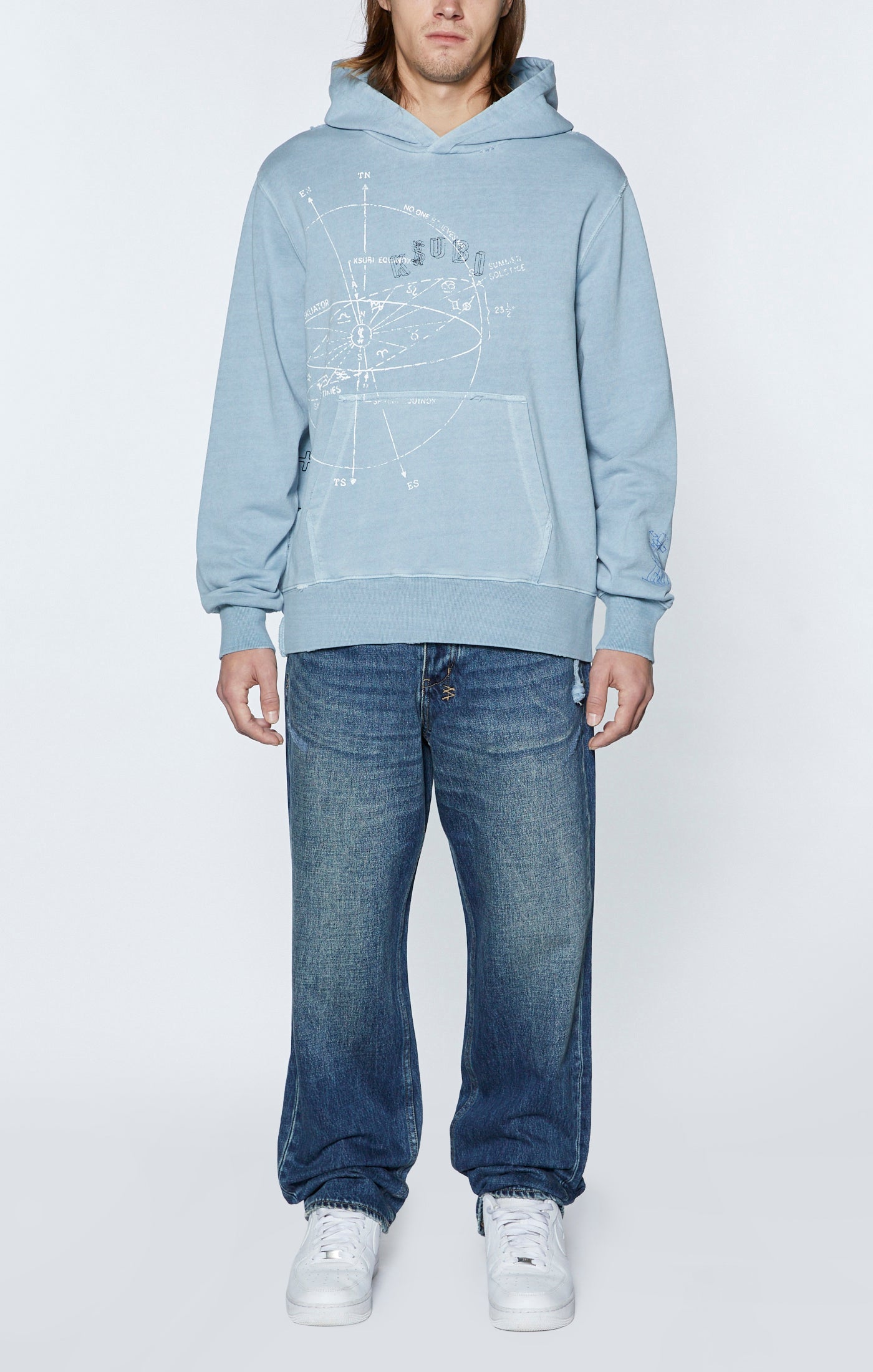 Ksubi - Diagrams Kash Hoodie - Blue Fin