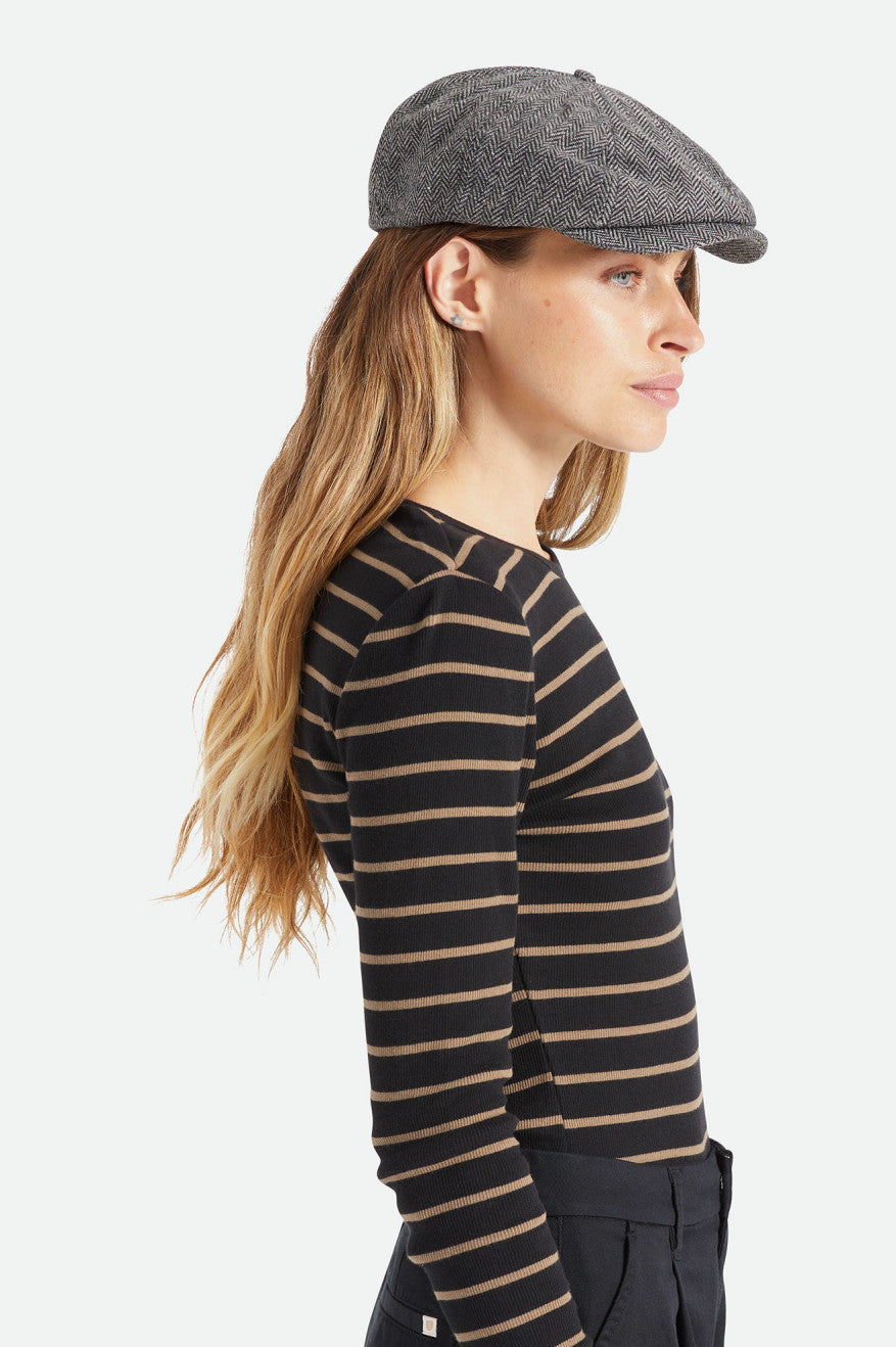 Brixton - Brood Snap Cap - Grey/Black