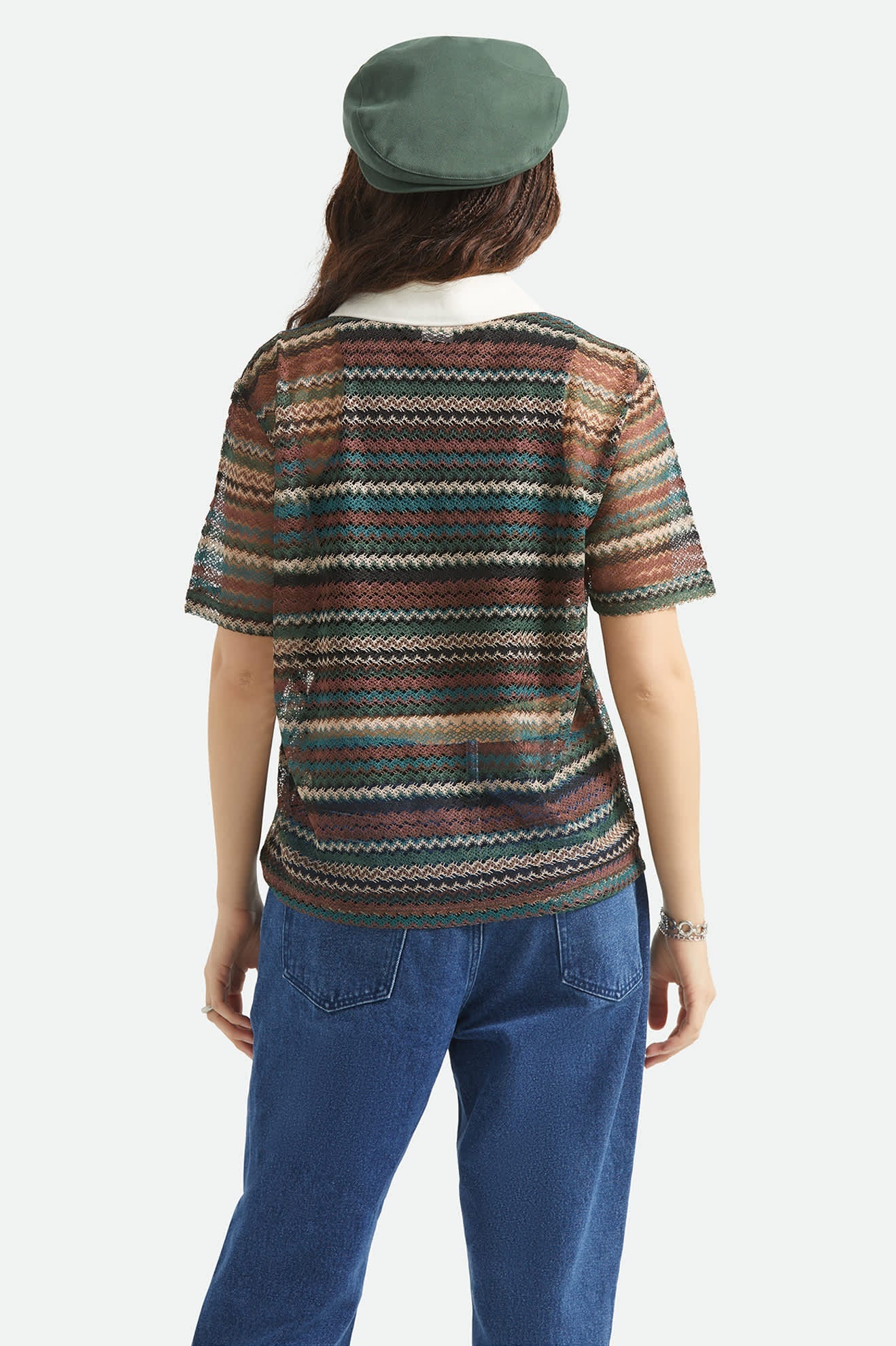 Brixton - Varsity Tee - Multi Retro Stripe