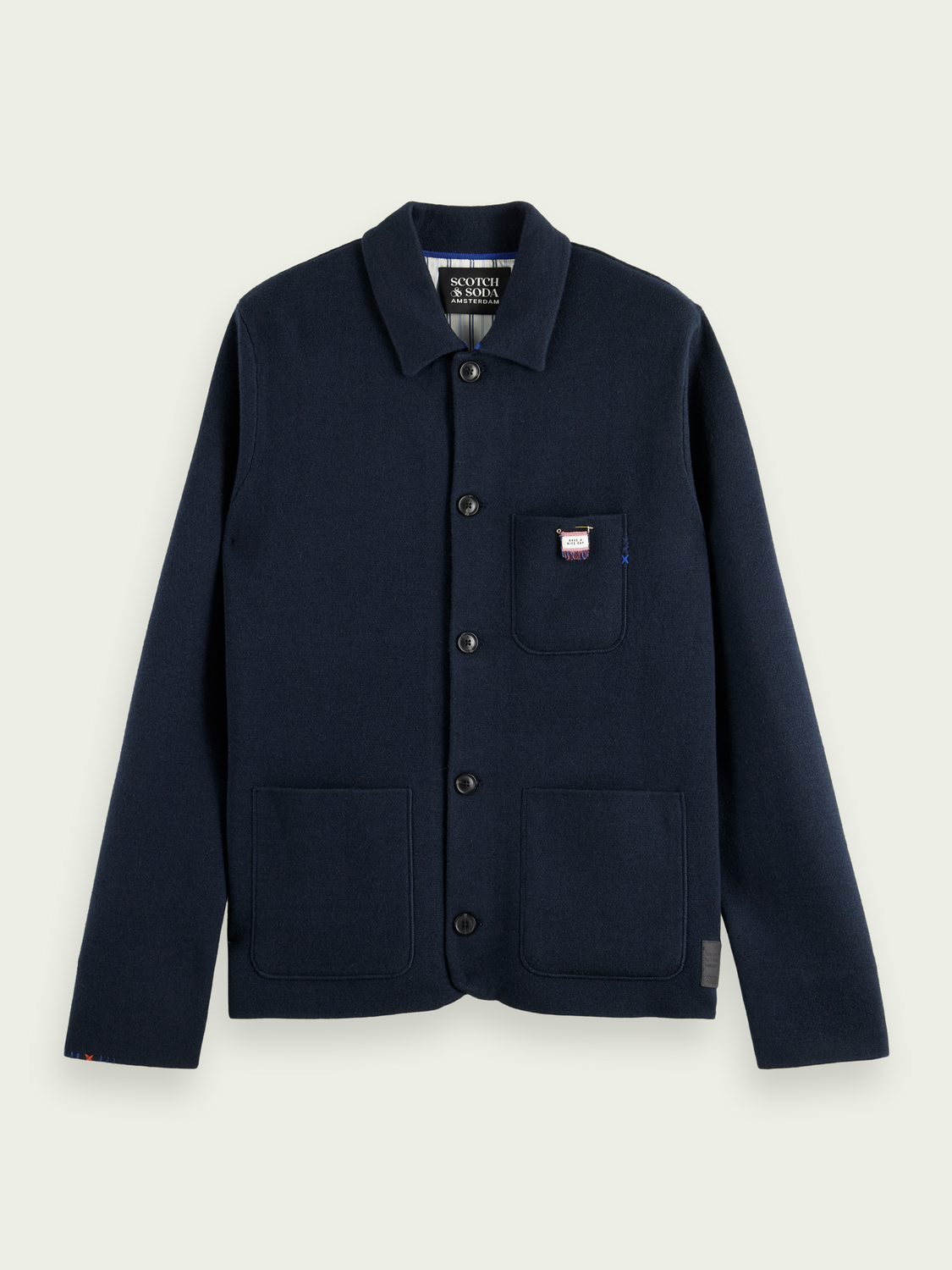 Scotch & Soda - Knitted Blazer Cardigan - Night