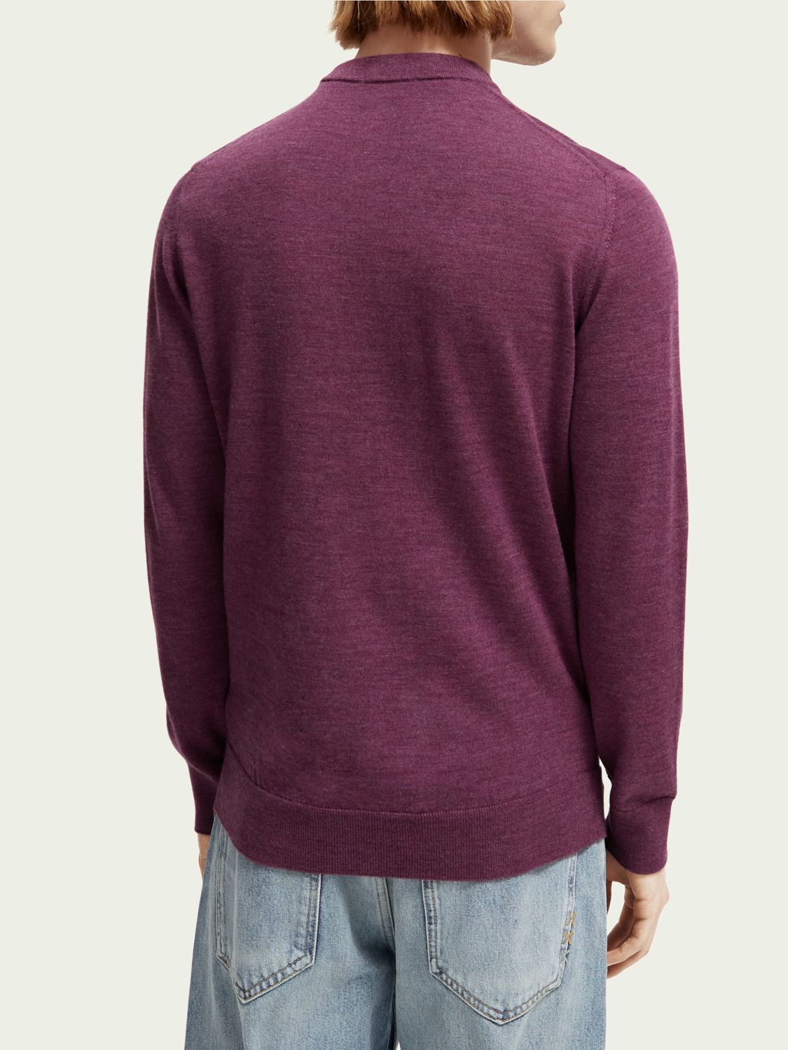 Scotch & Soda - Merino Wool Crewneck Sweater - Dahlia Melange
